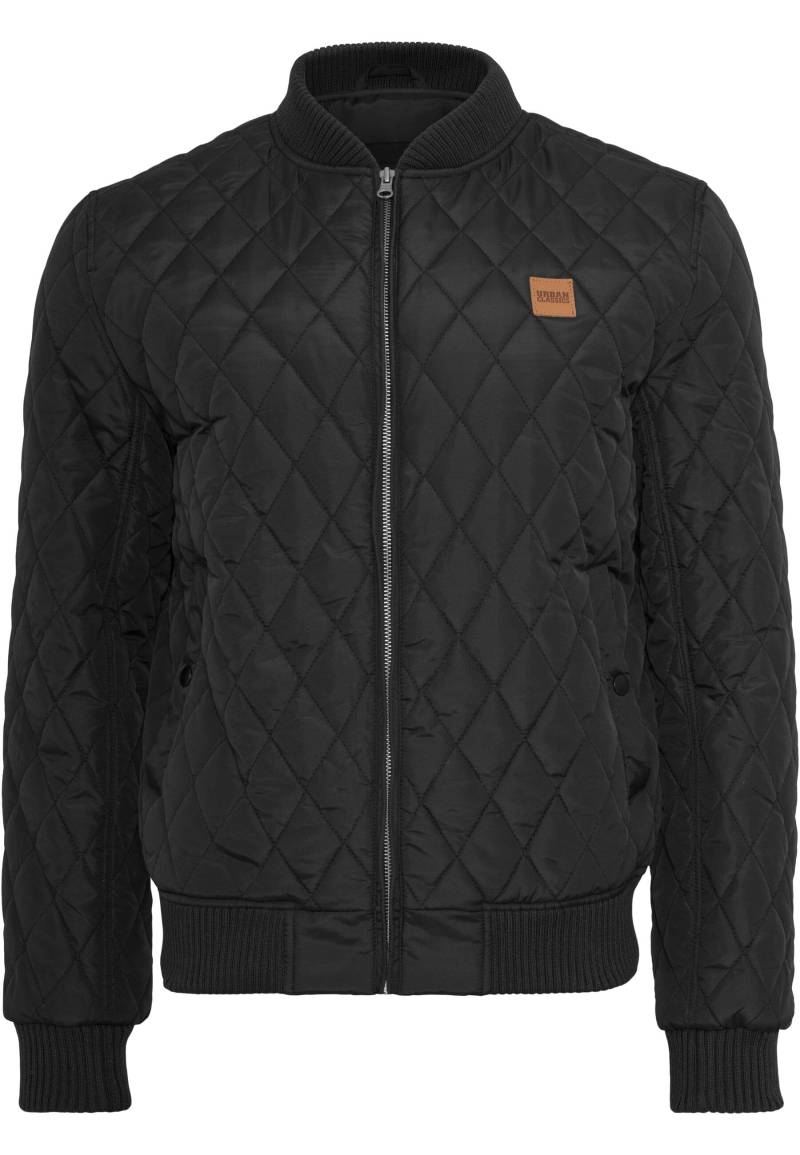 URBAN CLASSICS Allwetterjacke "Urban Classics Herren Diamond Quilt Jacket" 1 Stk. tlg. ohne Kapuze von Urban Classics