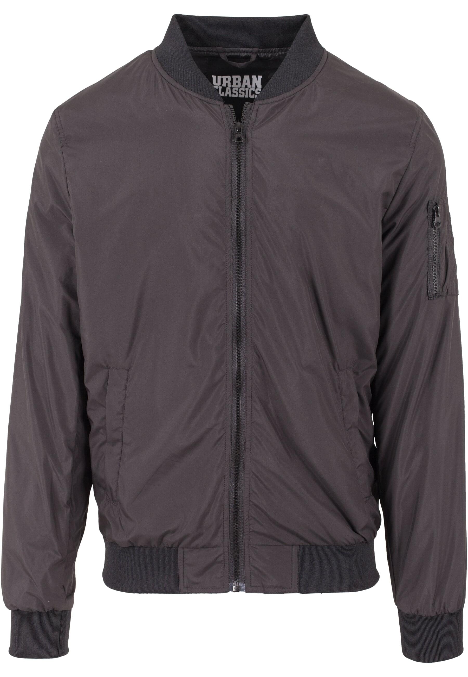 URBAN CLASSICS Allwetterjacke "Urban Classics Herren Light Bomber Jacket" 1 Stk. tlg. ohne Kapuze von Urban Classics