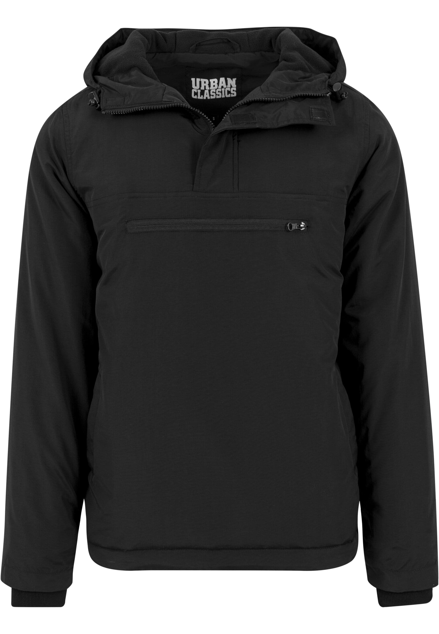 URBAN CLASSICS Allwetterjacke "Urban Classics Herren Padded Pull Over Jacket" 1 Stk. tlg. mit Kapuze von Urban Classics