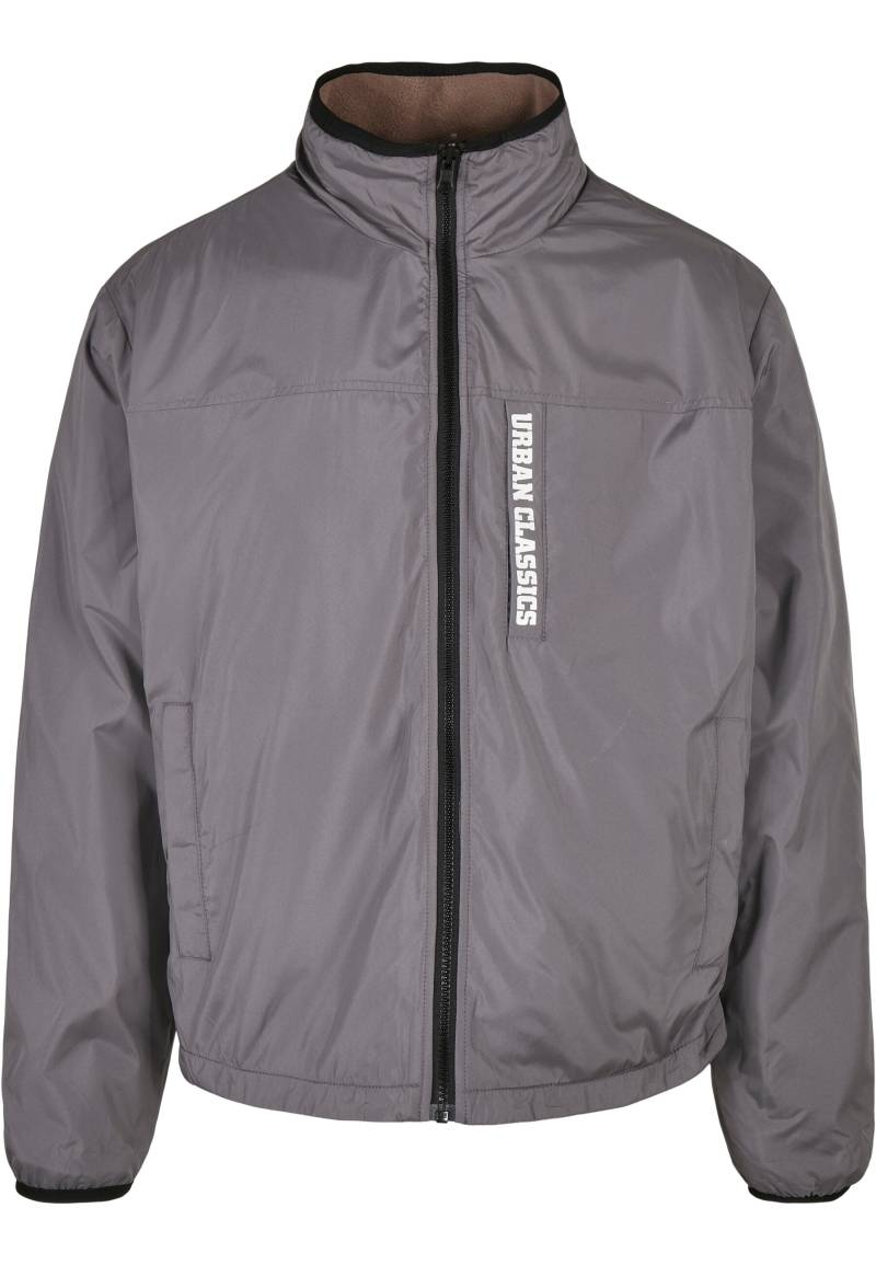 URBAN CLASSICS Allwetterjacke "Urban Classics Herren Reversible Polar Fleece Jacket" 1 Stk. tlg. ohne Kapuze von Urban Classics