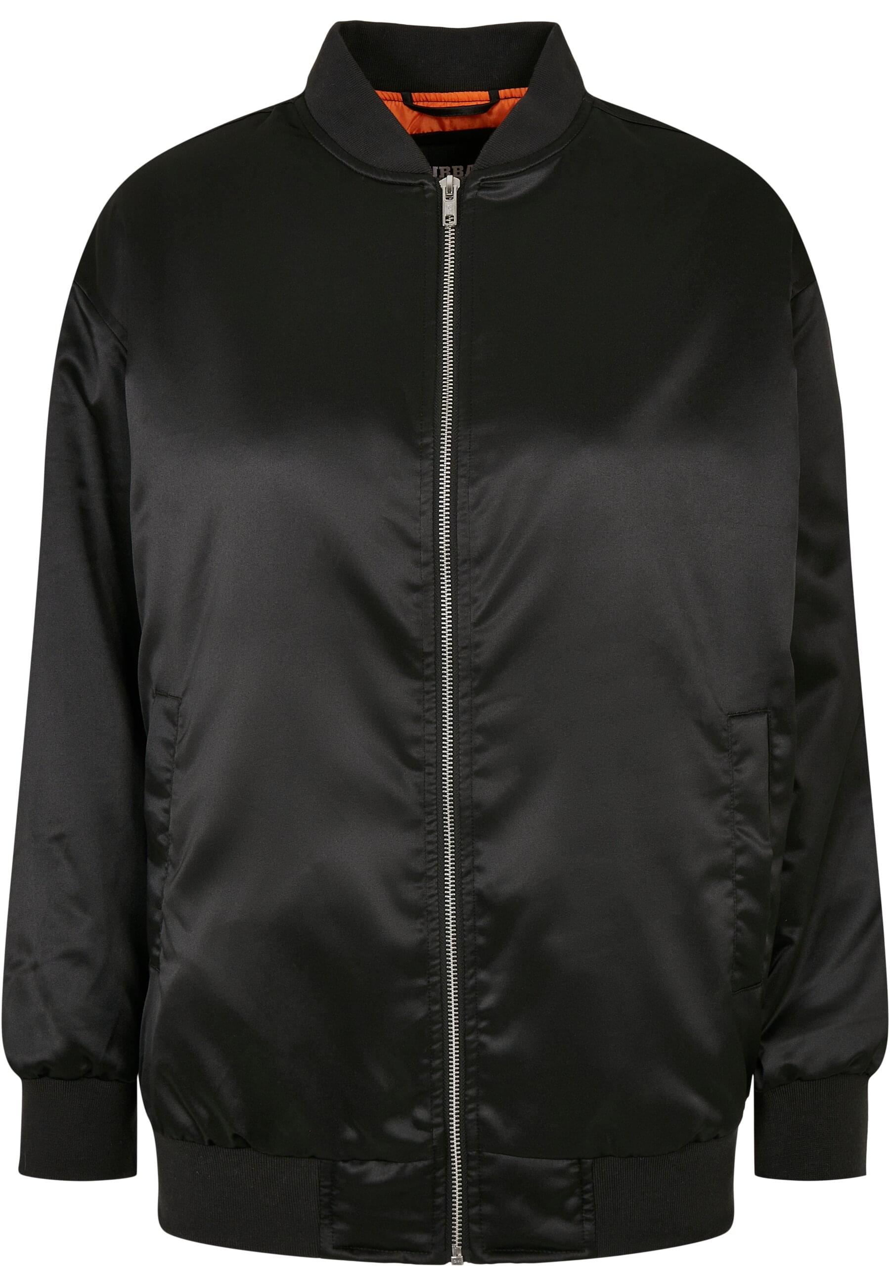 URBAN CLASSICS Anorak "Urban Classics Damen Ladies Oversized Satin Bomber Jacket" 1 Stk. tlg. ohne Kapuze von Urban Classics