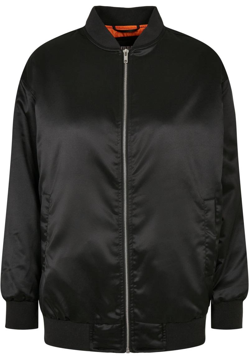 URBAN CLASSICS Anorak "Urban Classics Damen Ladies Oversized Satin Bomber Jacket" 1 Stk. tlg. ohne Kapuze von Urban Classics