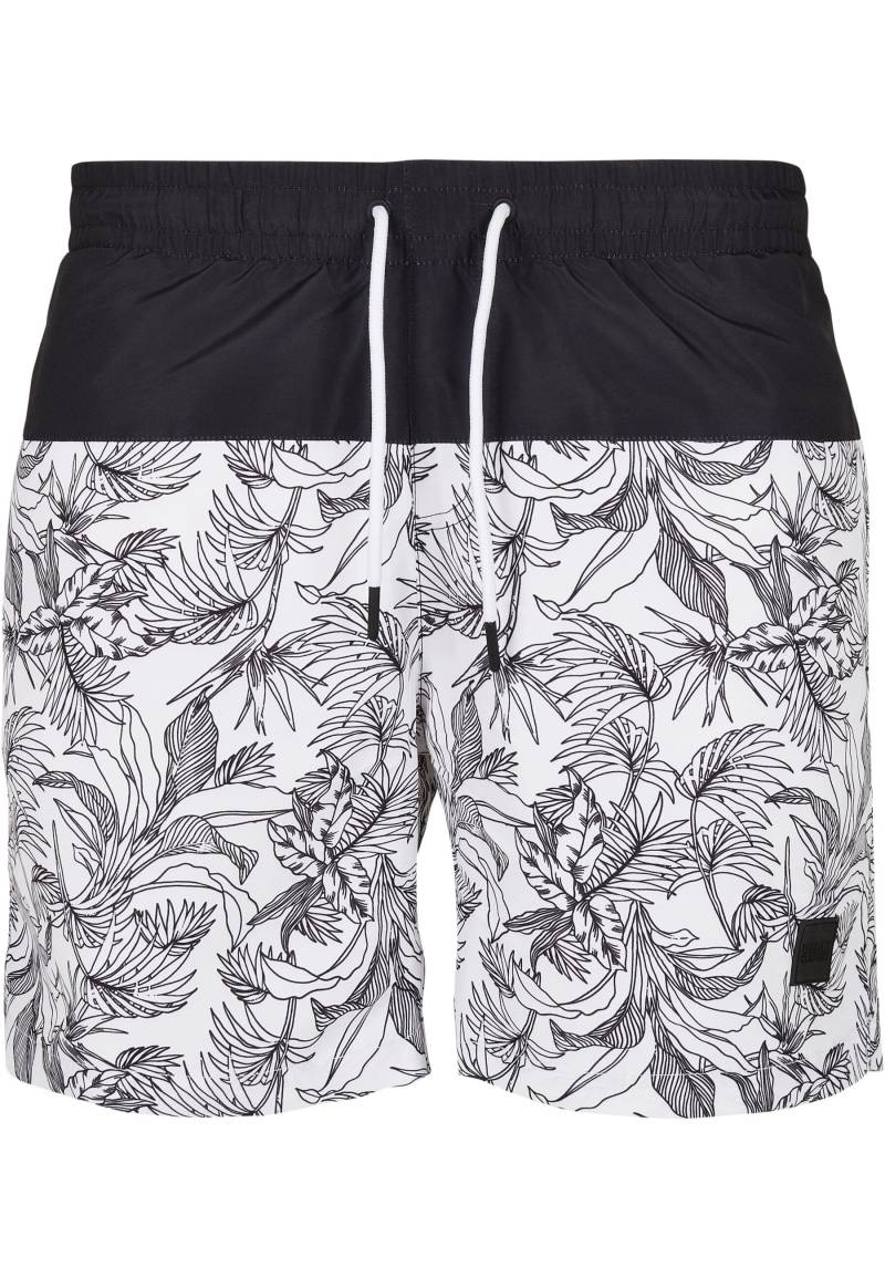URBAN CLASSICS Badeshorts "Urban Classics Herren Low Block Pattern Swim Shorts" von Urban Classics