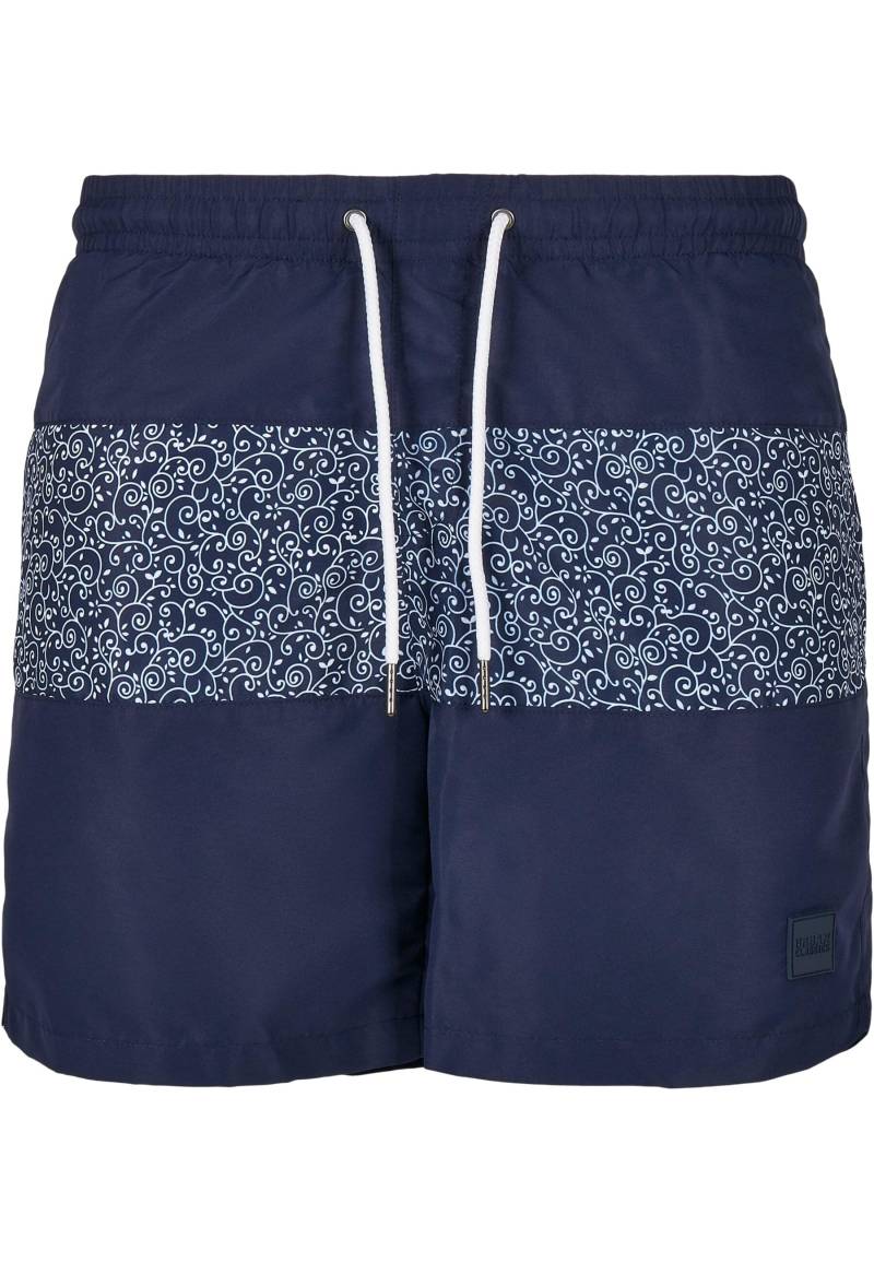 URBAN CLASSICS Badeshorts "Urban Classics Herren Mid Block Pattern Swim Shorts" von Urban Classics