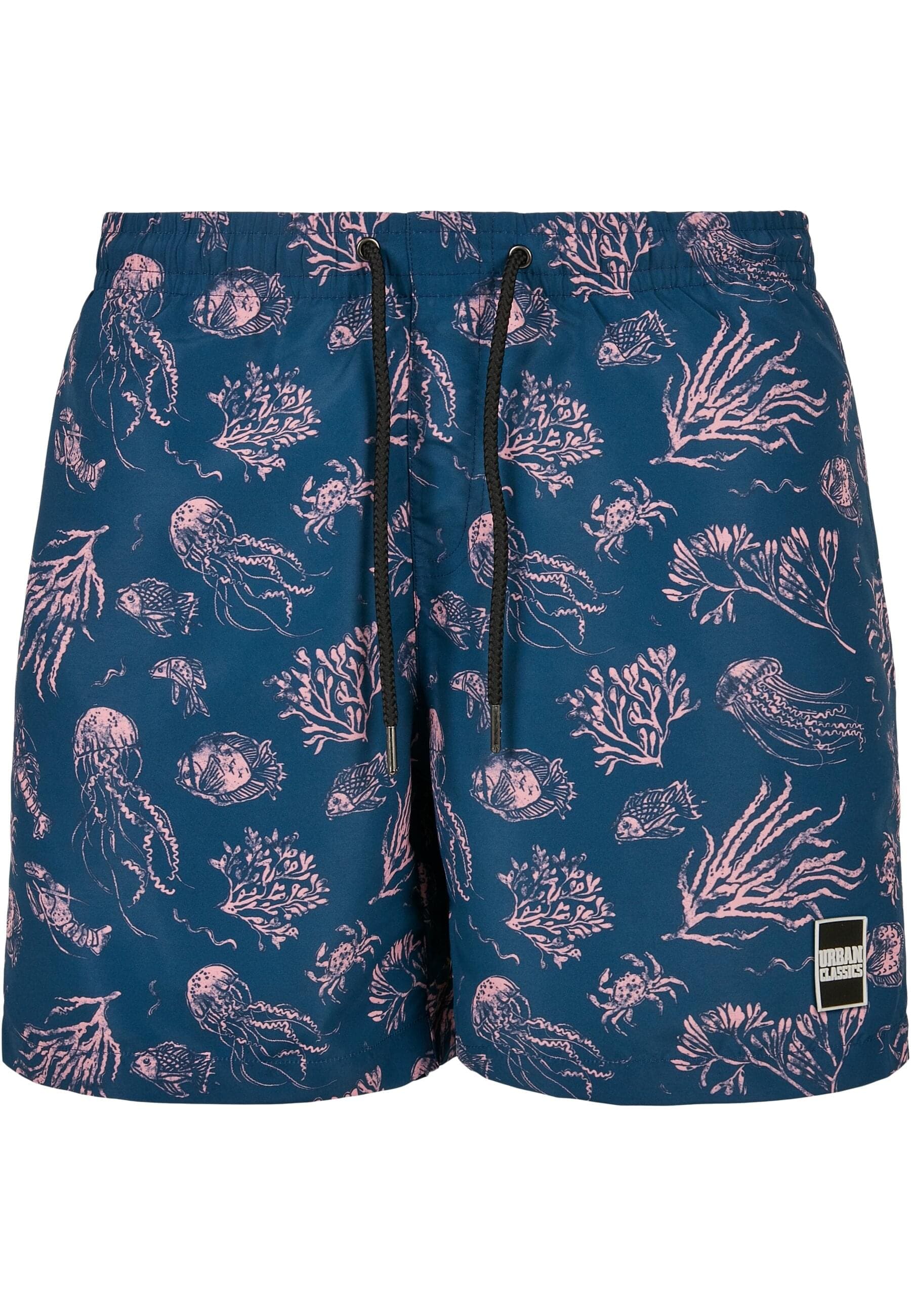 URBAN CLASSICS Badeshorts "Urban Classics Herren Pattern Swim Shorts" von Urban Classics