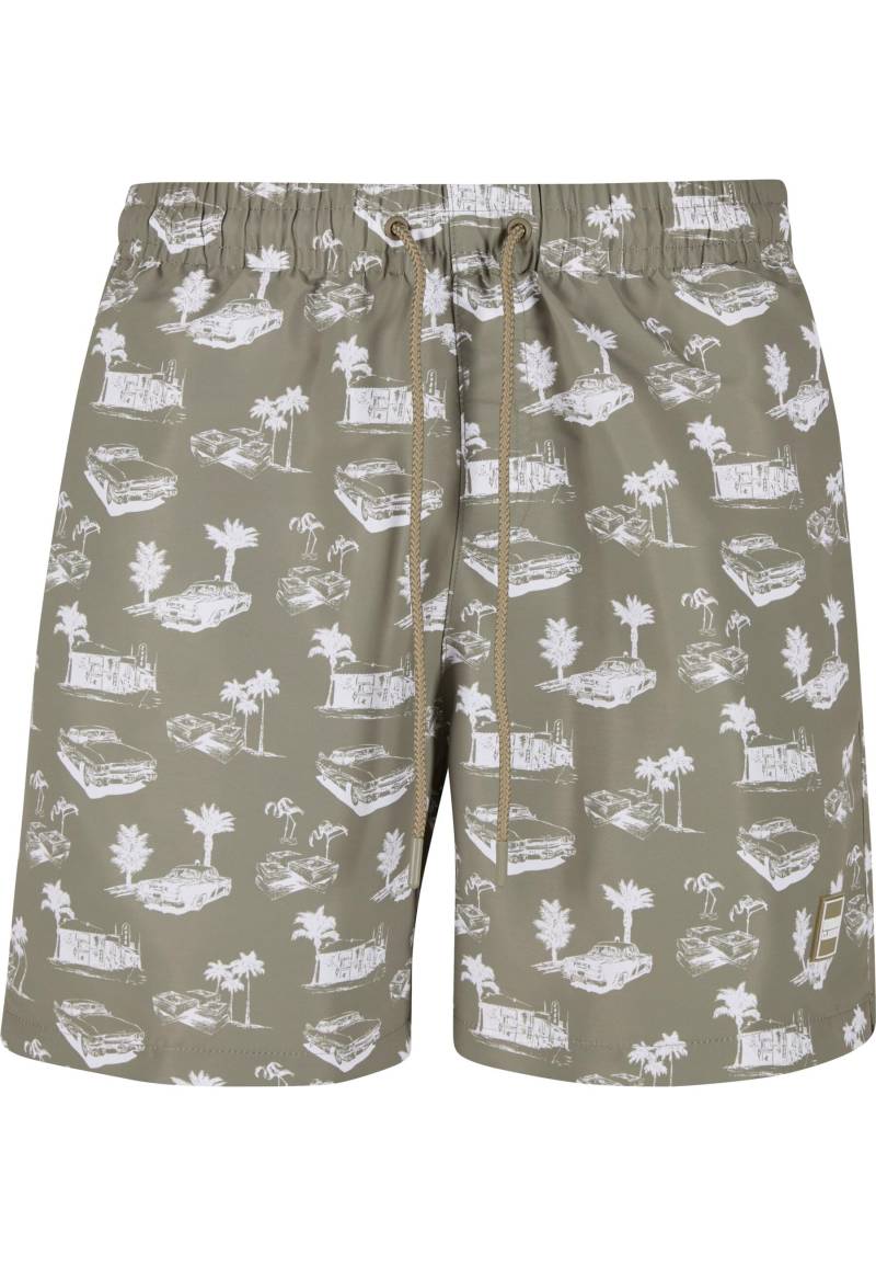 URBAN CLASSICS Badeshorts "Urban Classics Herren Pattern Swim Shorts" von Urban Classics