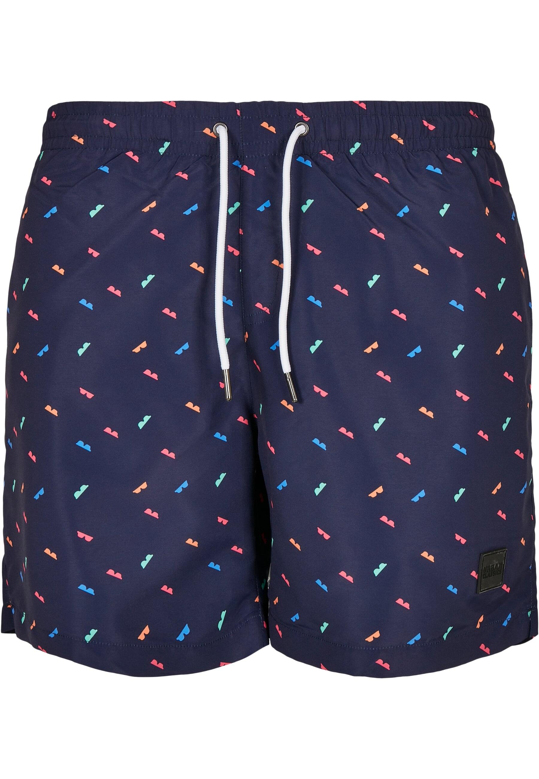 URBAN CLASSICS Badeshorts "Urban Classics Herren Pattern Swim Shorts" von Urban Classics