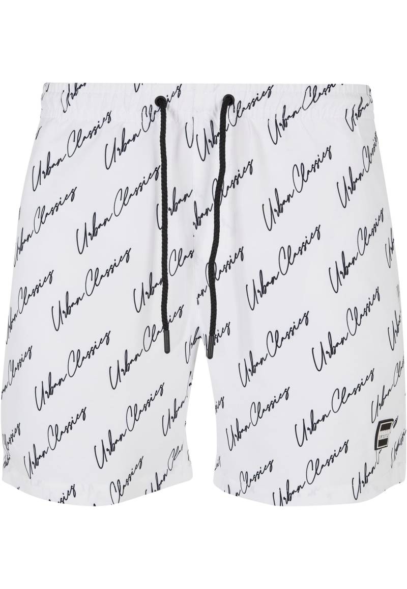 URBAN CLASSICS Badeshorts "Urban Classics Herren Pattern Swim Shorts" von Urban Classics