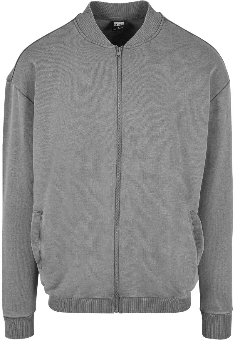 URBAN CLASSICS Bomberjacke "Urban Classics Herren Washed Sweat Bomber" 1 Stk. tlg. ohne Kapuze von Urban Classics
