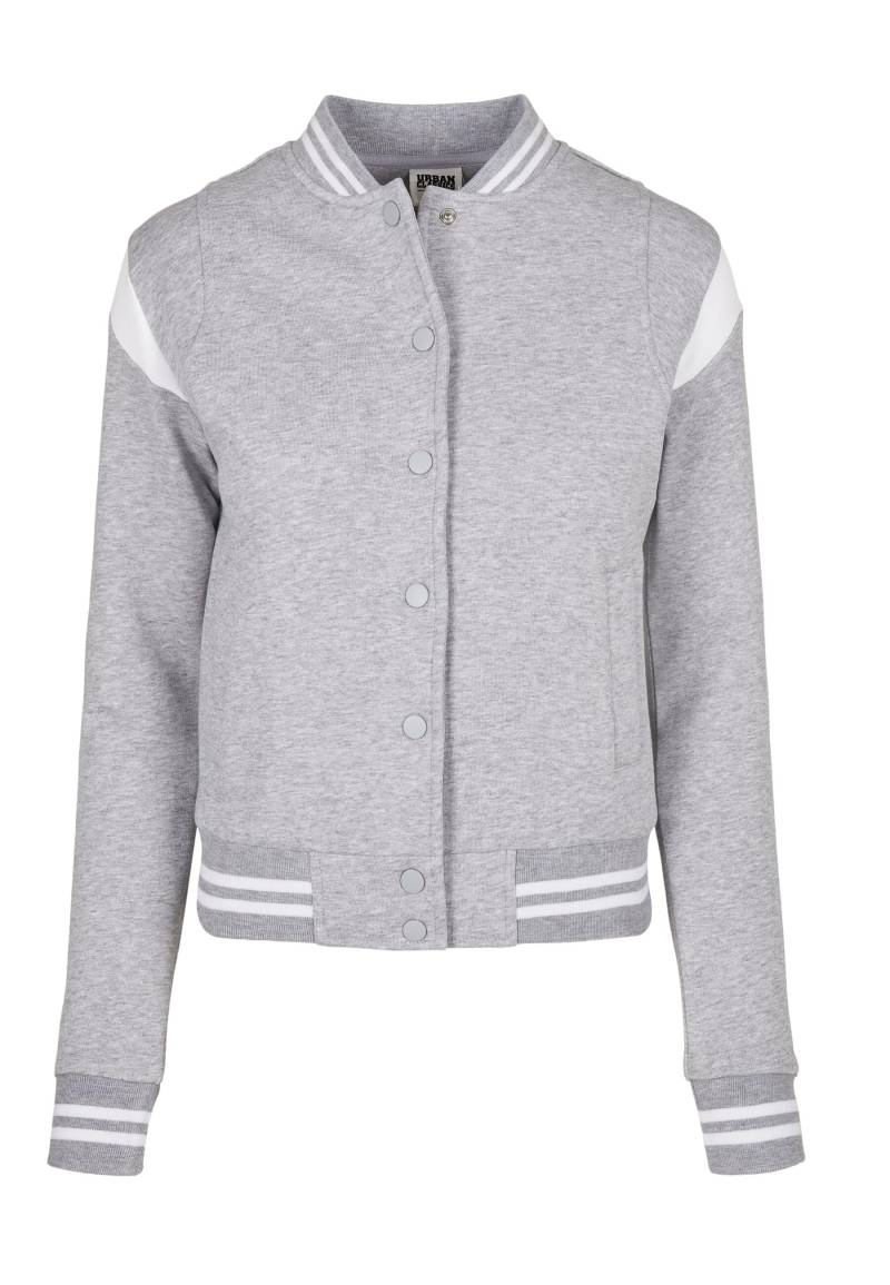 URBAN CLASSICS Collegejacke "Urban Classics Damen Ladies Organic Inset College Sweat Jacket" 1 Stk. tlg. ohne Kapuze von Urban Classics