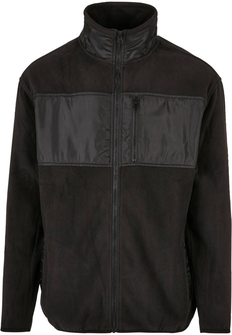 URBAN CLASSICS Fleecejacke "Urban Classics Herren Patched Micro Fleece Jacket" 1 Stk. tlg. ohne Kapuze von Urban Classics