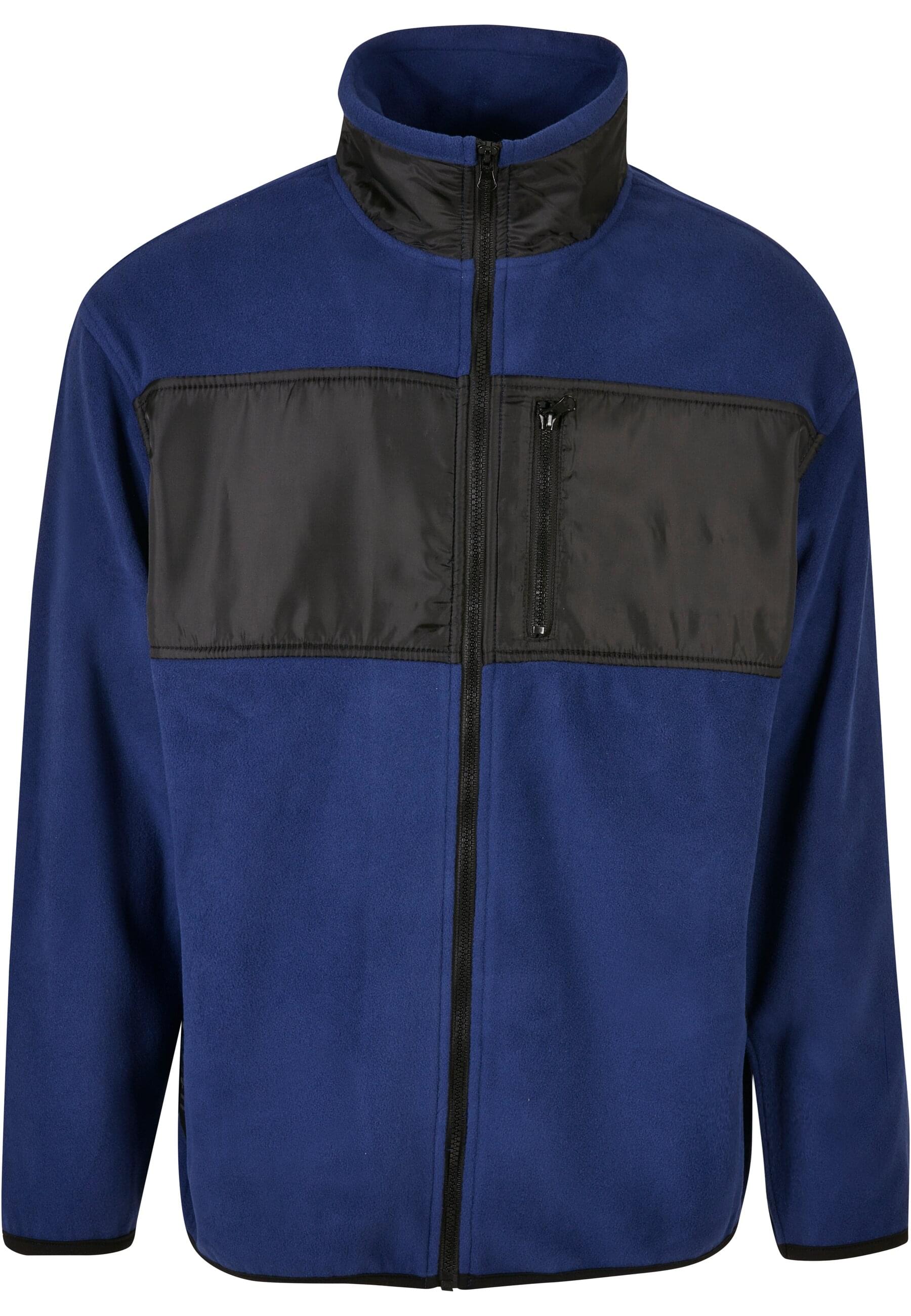 URBAN CLASSICS Fleecejacke "Urban Classics Herren Patched Micro Fleece Jacket" 1 Stk. tlg. ohne Kapuze von Urban Classics
