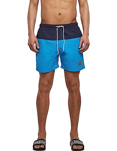 Urban Classics Herren Badehose Block Swim Shorts nvy/tur 3XL von Urban Classics