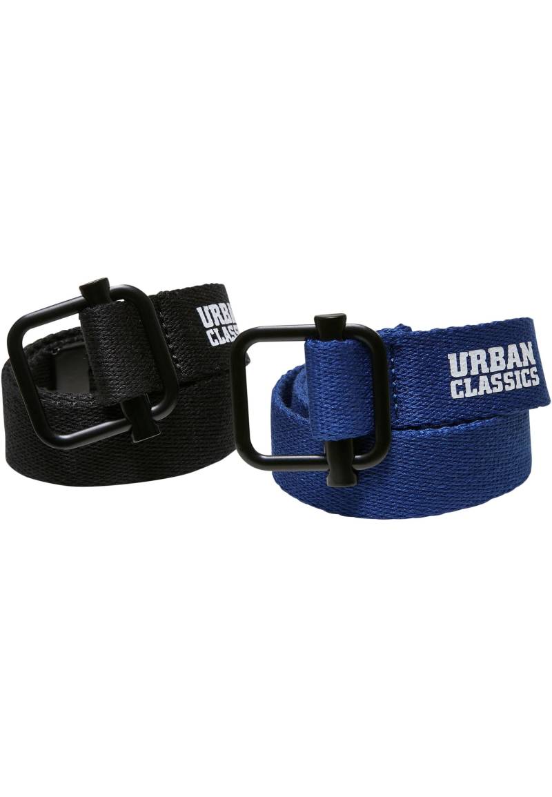 URBAN CLASSICS Hüftgürtel "Urban Classics Unisex Industrial Canvas Belt Kids 2-Pack" von Urban Classics