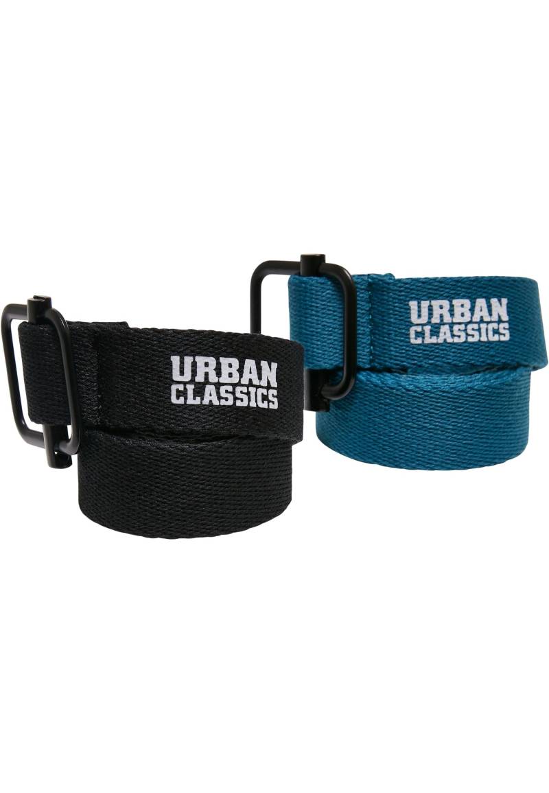 URBAN CLASSICS Hüftgürtel "Urban Classics Unisex Industrial Canvas Belt Kids 2-Pack" von Urban Classics