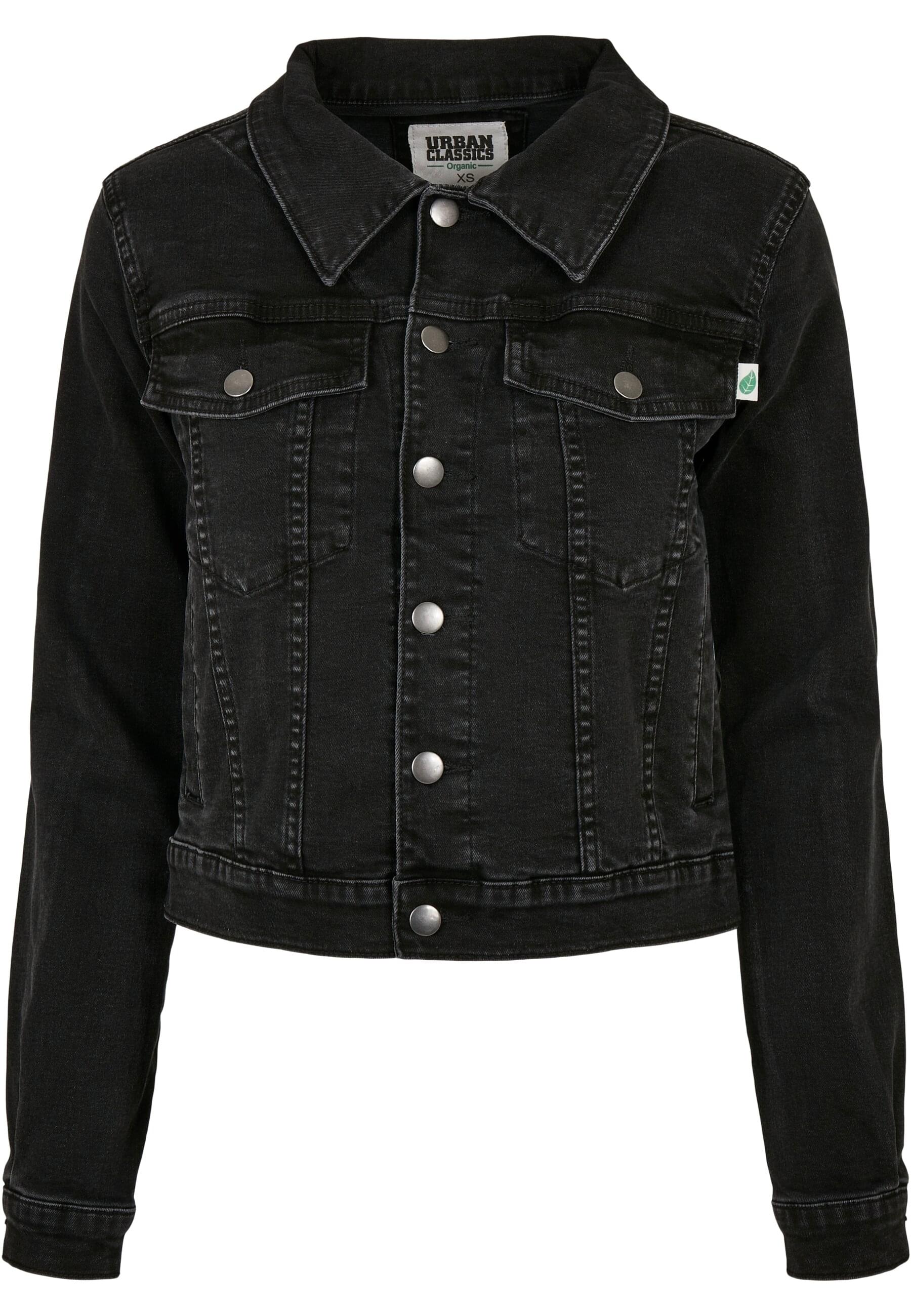 URBAN CLASSICS Jeansjacke "Urban Classics Damen Ladies Organic Denim Jacket" 1 Stk. tlg. ohne Kapuze von Urban Classics