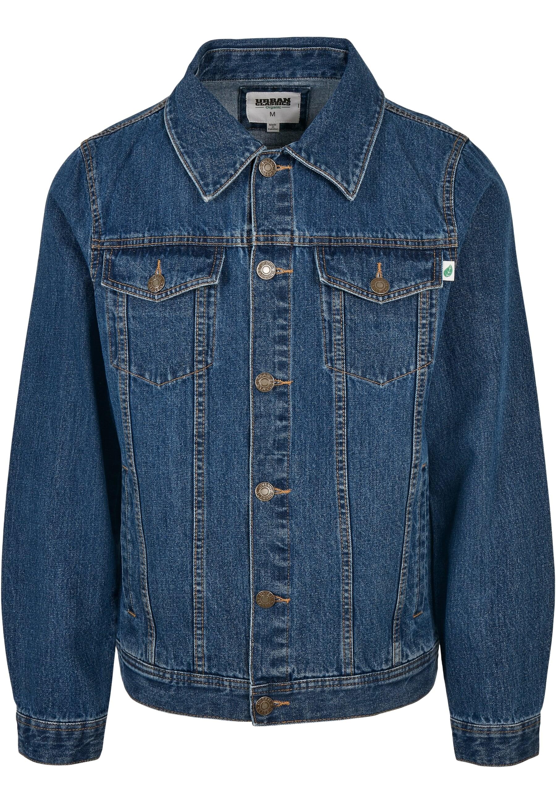 URBAN CLASSICS Jeansjacke "Urban Classics Herren Organic Basic Denim Jacket" 1 Stk. tlg. ohne Kapuze von Urban Classics