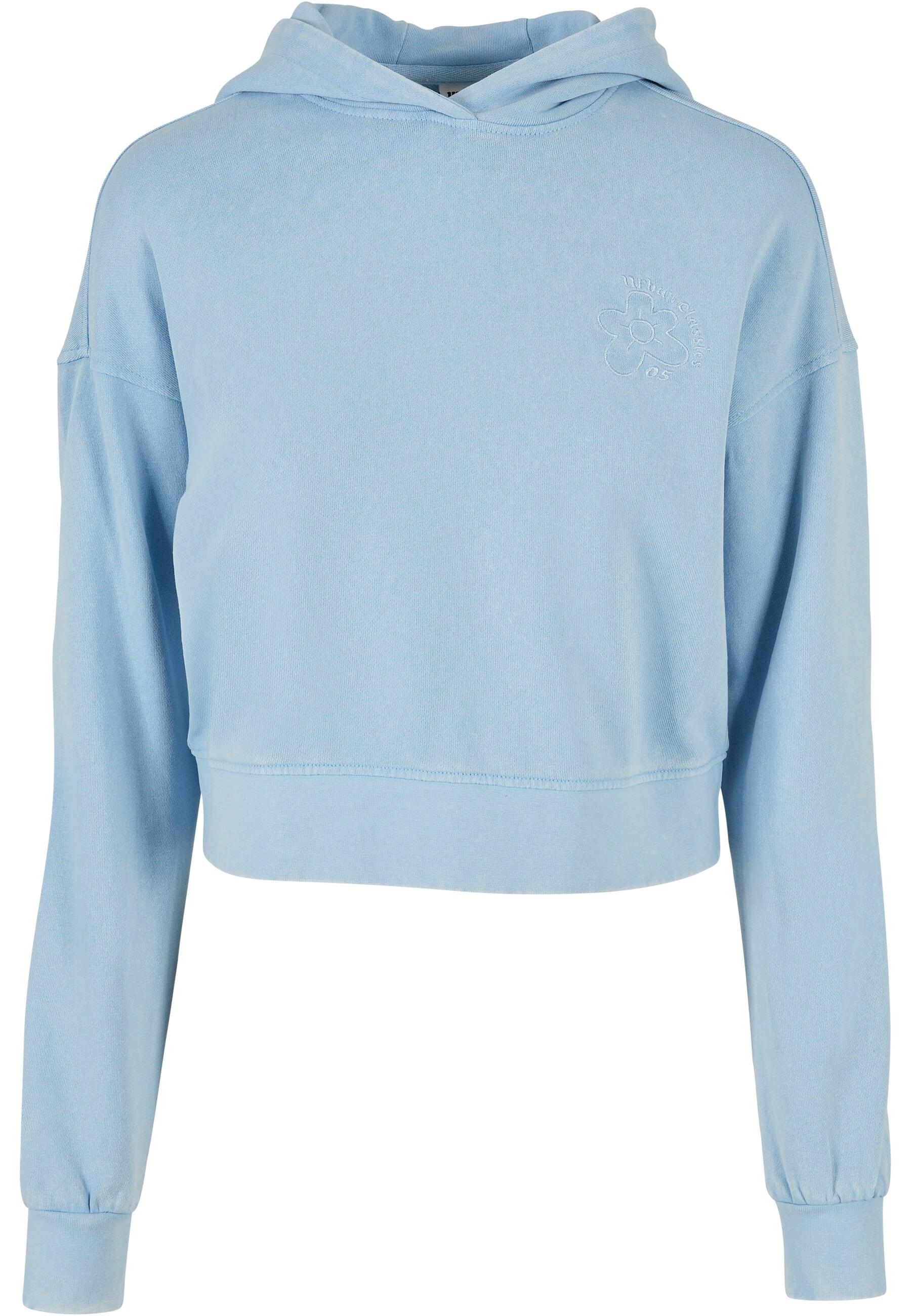 URBAN CLASSICS Kapuzenpullover "Urban Classics Damen Ladies Short Flower Embroidery Terry Hoody" 1 Stk. von Urban Classics