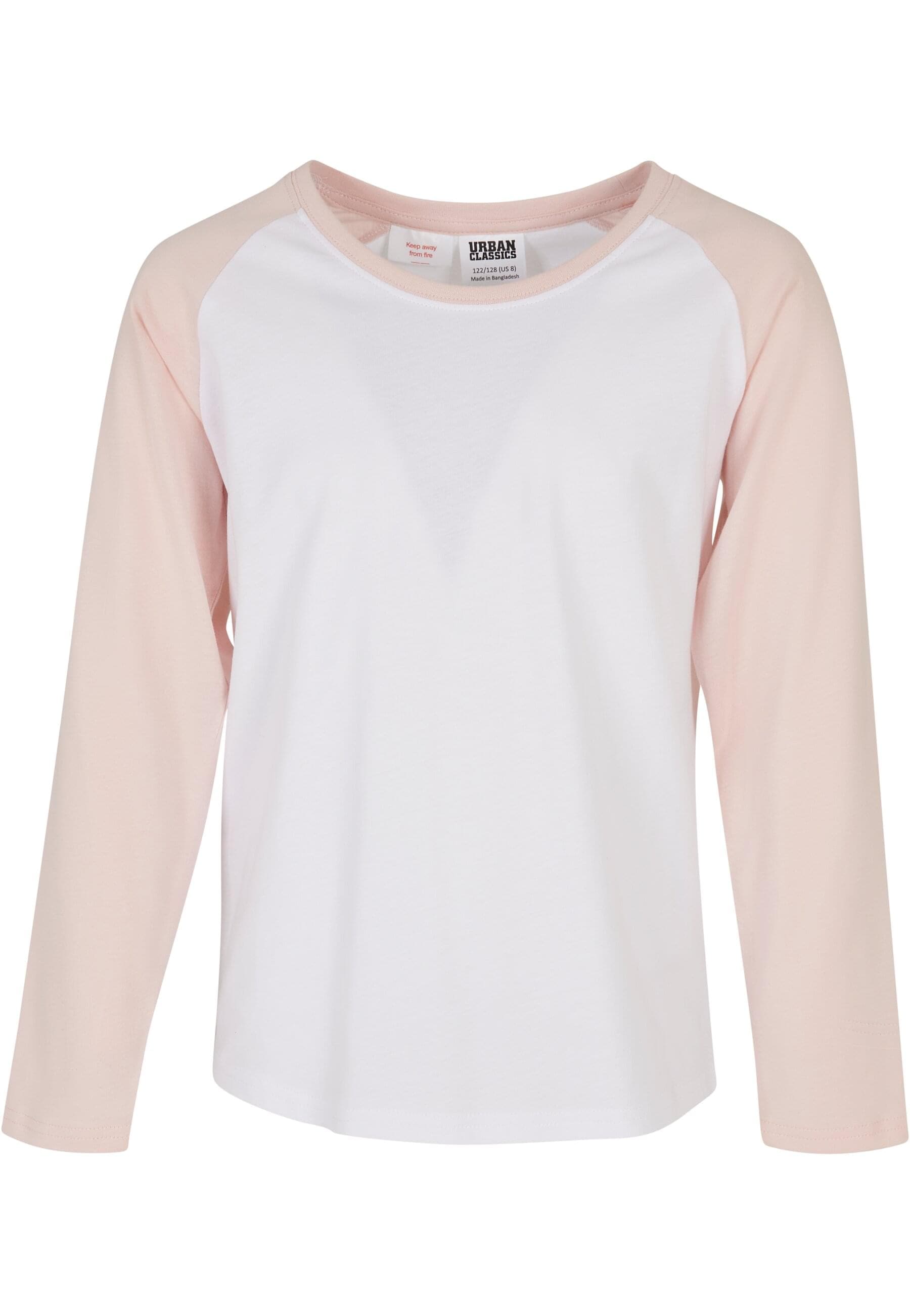 URBAN CLASSICS Kurzarmshirt "Urban Classics Damen Girls Contrast Raglan Longsleeve" 1 Stk. tlg. von Urban Classics