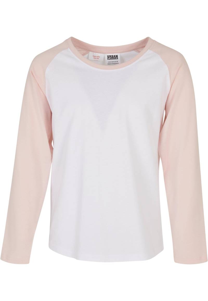 URBAN CLASSICS Kurzarmshirt "Urban Classics Damen Girls Contrast Raglan Longsleeve" 1 Stk. tlg. von Urban Classics