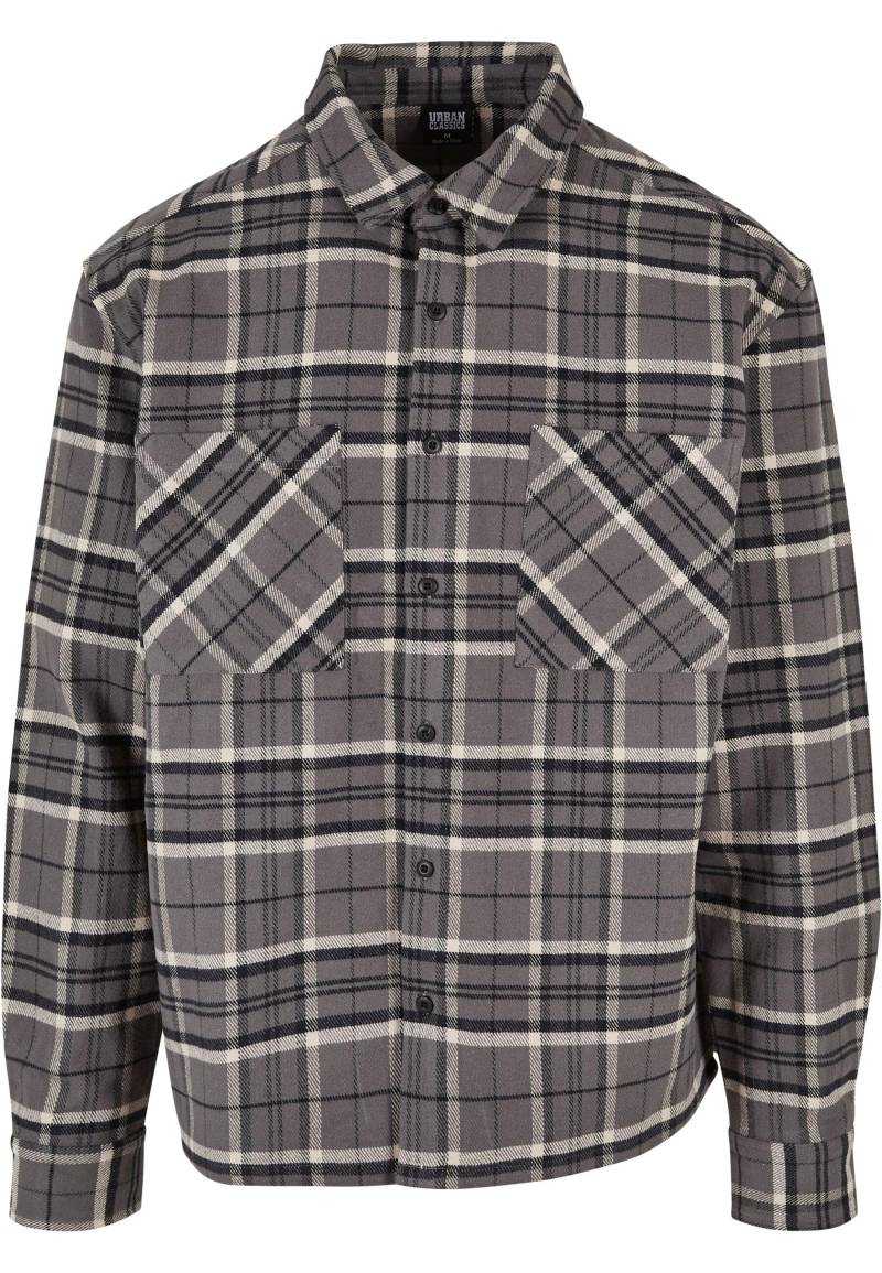 URBAN CLASSICS Langarmhemd "Urban Classics Herren Boxy Kane Check Shirt", 1 Stk. von Urban Classics