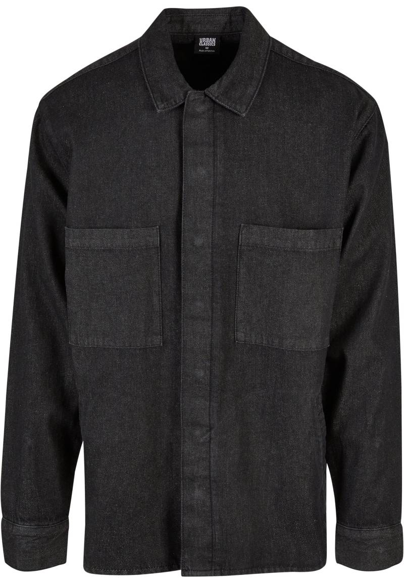 URBAN CLASSICS Langarmhemd "Urban Classics Herren Oversized Denim Pocket Shirt", 1 Stk. von Urban Classics