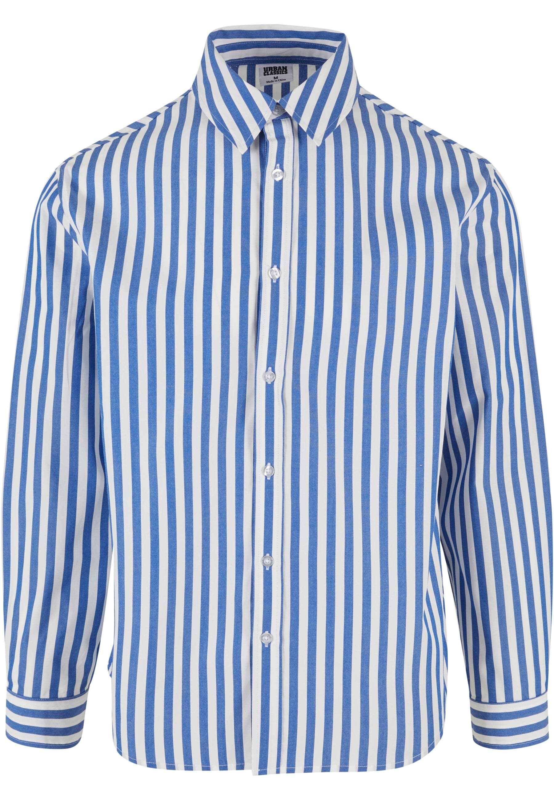 URBAN CLASSICS Langarmhemd "Urban Classics Herren Striped Summer Shirt", 1 Stk. von Urban Classics