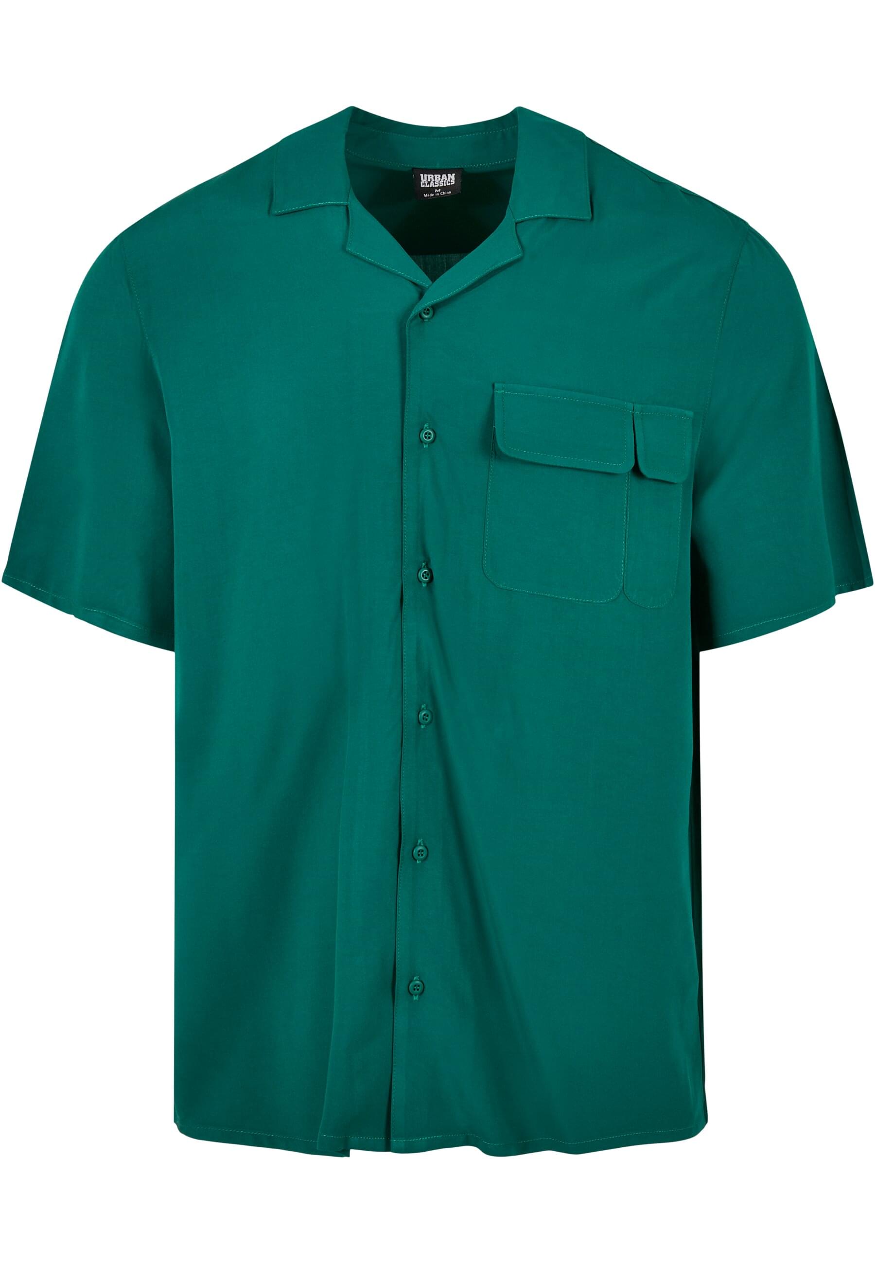 URBAN CLASSICS Langarmhemd "Urban Classics Herren Viscose Camp Shirt", 1 Stk. von Urban Classics