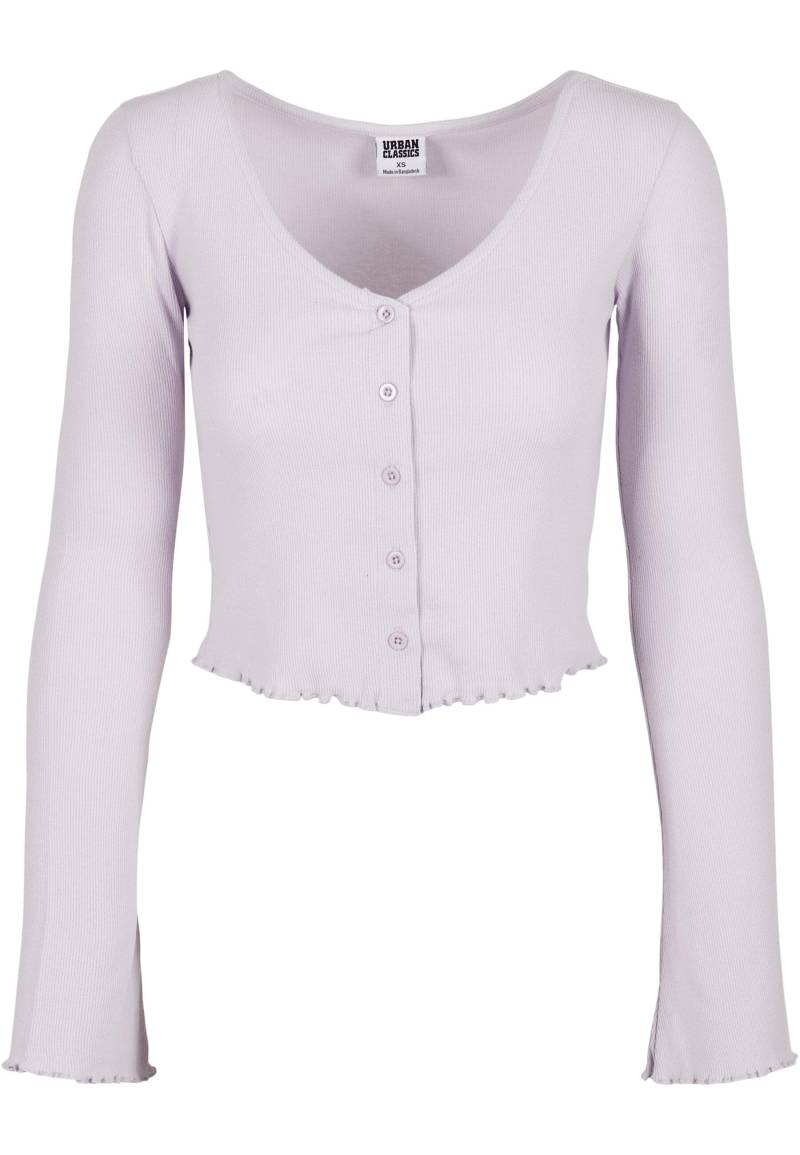 URBAN CLASSICS Langarmshirt "Urban Classics Damen Ladies Cropped Rib Cardigan" 1 Stk. tlg. URBAN CLASSICS Langarmshirt "Urban Classics Damen Ladies Cropped Rib Cardigan" 1 Stk. tlg. von Urban Classics