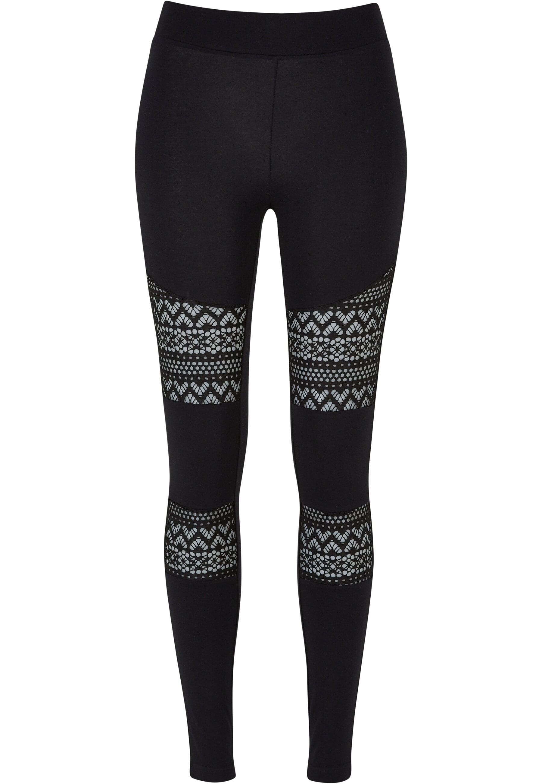 URBAN CLASSICS Leggings "Urban Classics Damen Ladies Crochet Lace Inset Leggings", (1 tlg.) von Urban Classics