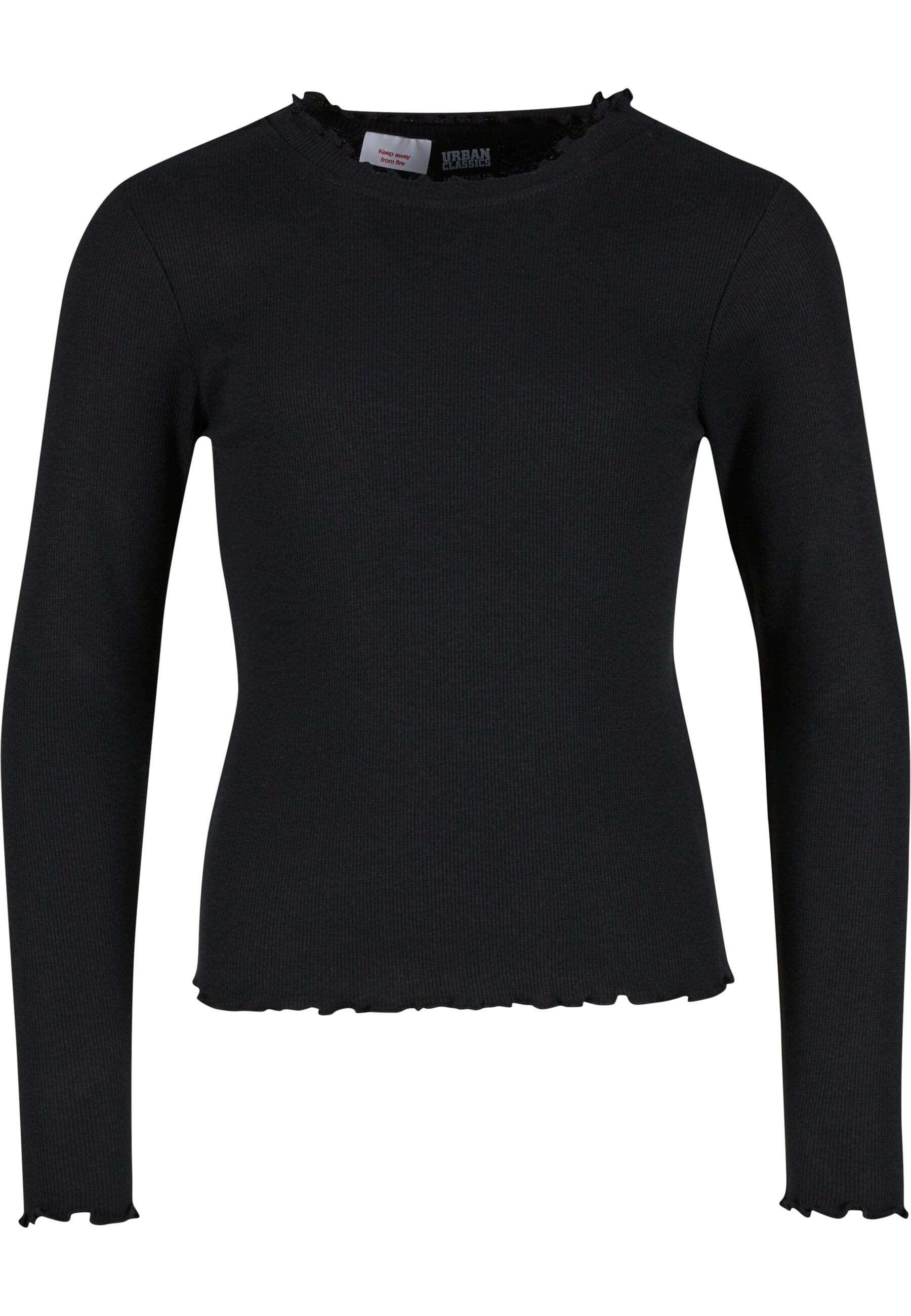 URBAN CLASSICS Longsleeve "Urban Classics Damen Girls Short Rib Longsleeve" 1 Stk. tlg. von Urban Classics