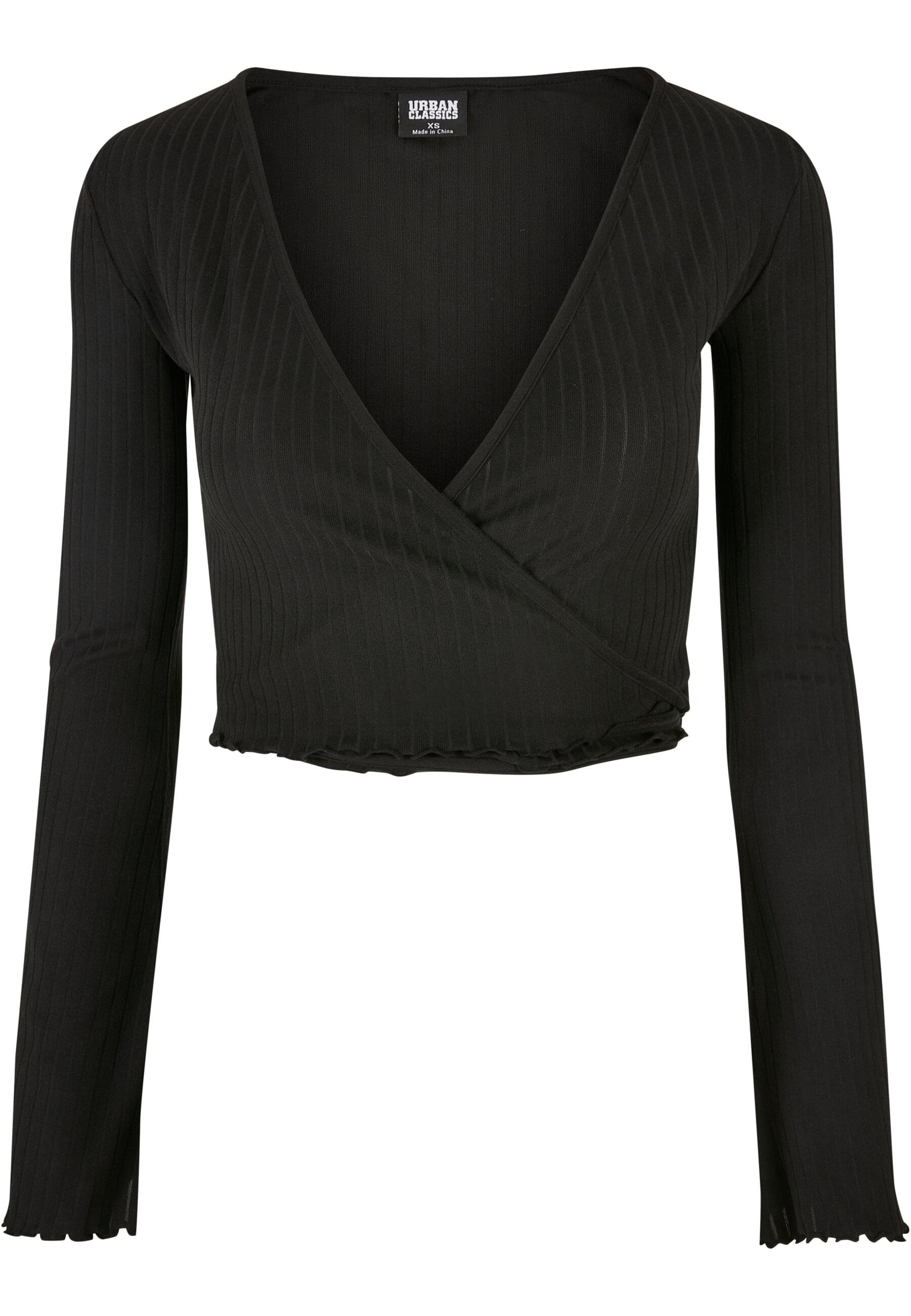 URBAN CLASSICS Longsleeve "Urban Classics Damen Ladies Cropped Rib Wrapped Longsleeve" 1 Stk. tlg. URBAN CLASSICS Longsleeve "Urban Classics Damen Ladies Cropped Rib Wrapped Longsleeve" 1 Stk. tlg. von Urban Classics