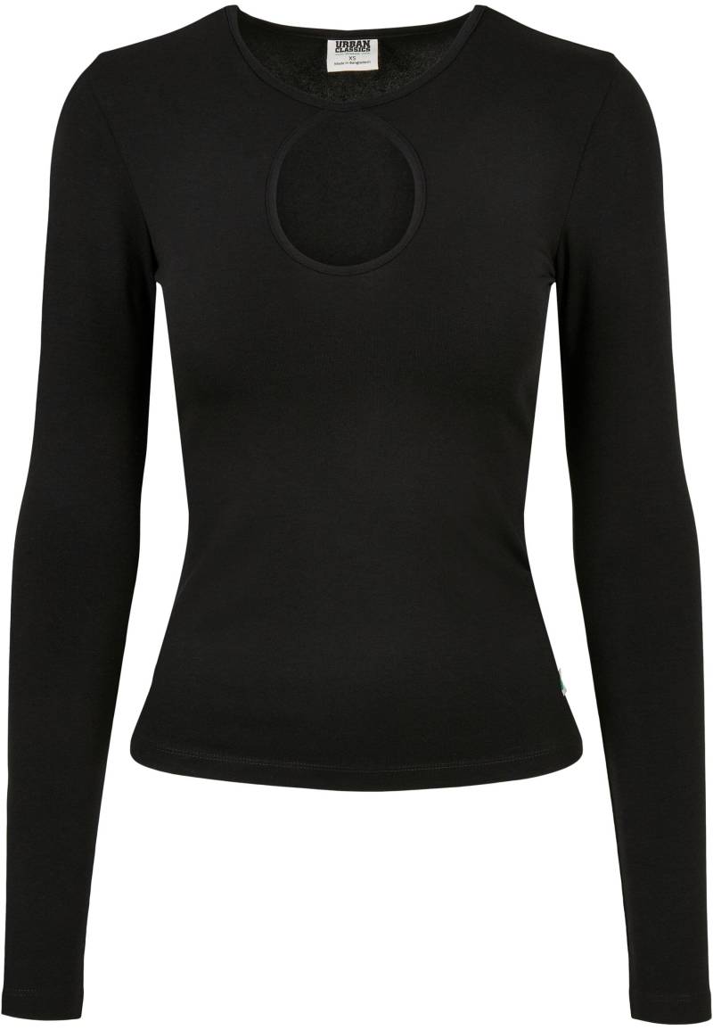 URBAN CLASSICS Longsleeve "Urban Classics Damen Ladies Organic Keyhole Longsleeve" 1 Stk. tlg. von Urban Classics