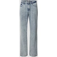 URBAN CLASSICS Loose Fit Jeans mit Logo-Patch in Hellblau, Größe 31/34 von Urban Classics