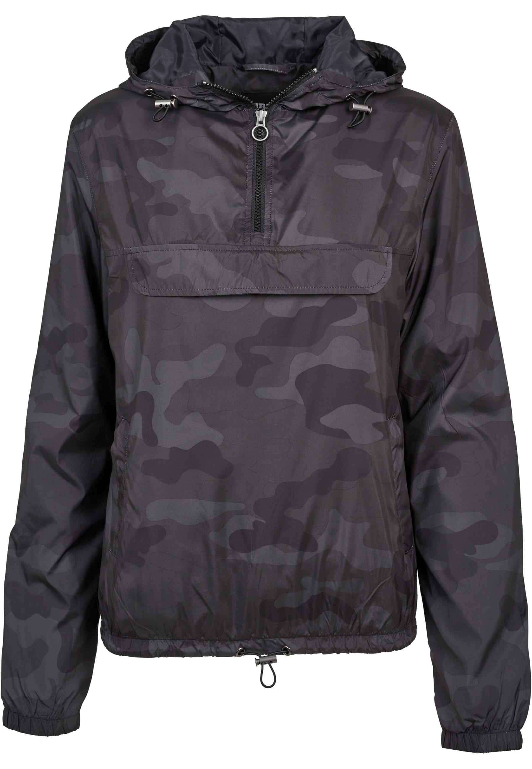 URBAN CLASSICS Outdoorjacke "Urban Classics Damen Ladies Camo Pull Over Jacket" 1 Stk. tlg. mit Kapuze von Urban Classics