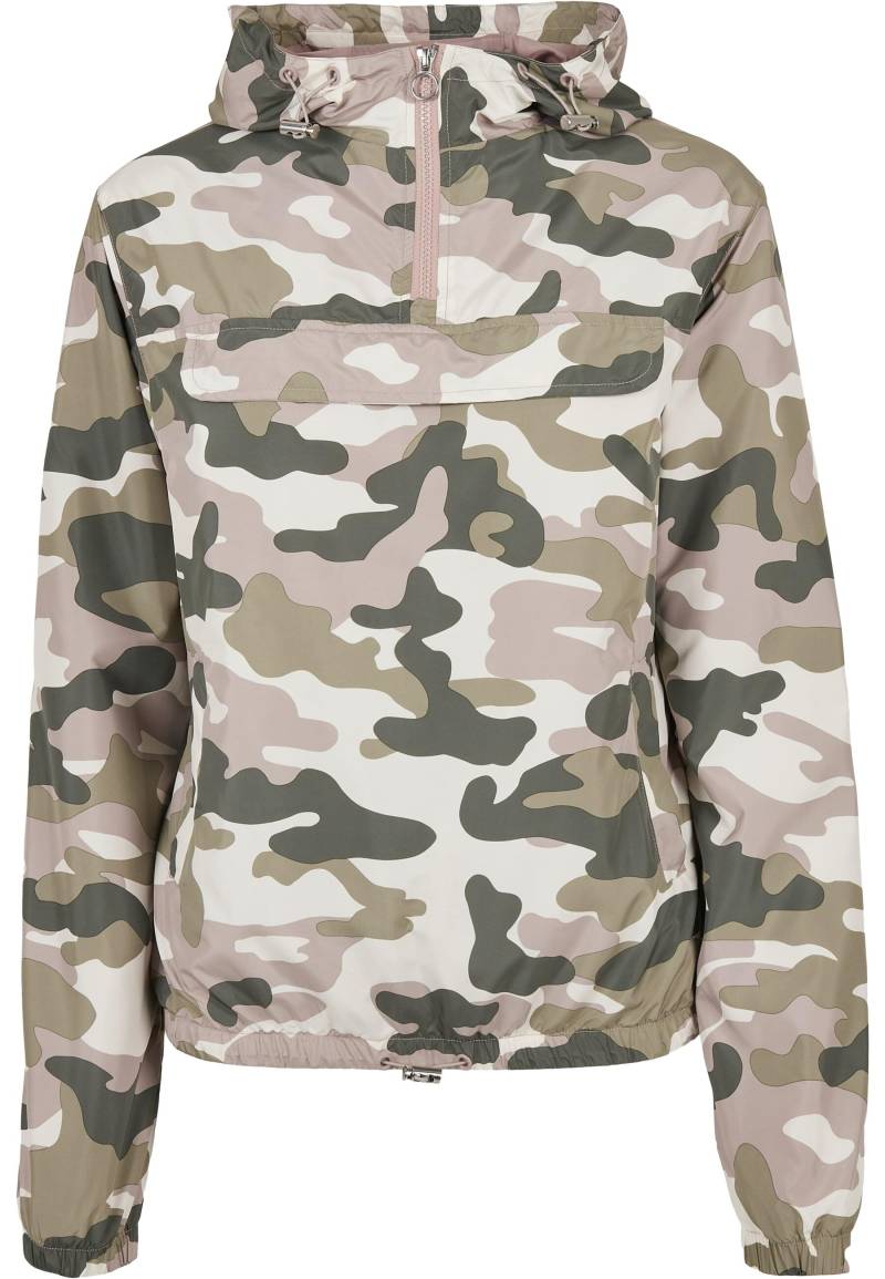 URBAN CLASSICS Outdoorjacke "Urban Classics Damen Ladies Camo Pull Over Jacket" 1 Stk. tlg. mit Kapuze von Urban Classics