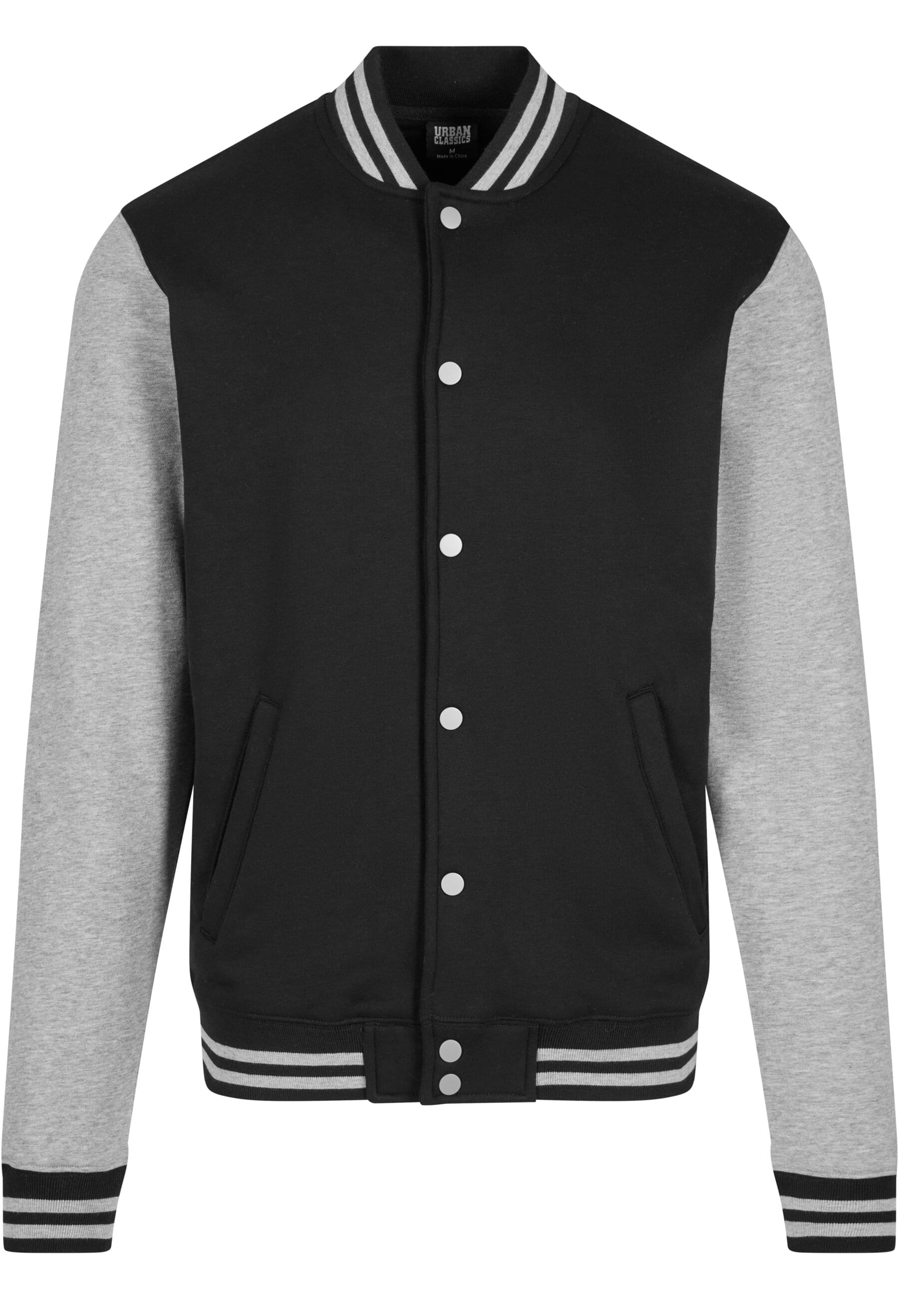 URBAN CLASSICS Outdoorjacke "Urban Classics Herren 2-tone College Sweatjacket" 1 Stk. tlg. ohne Kapuze von Urban Classics