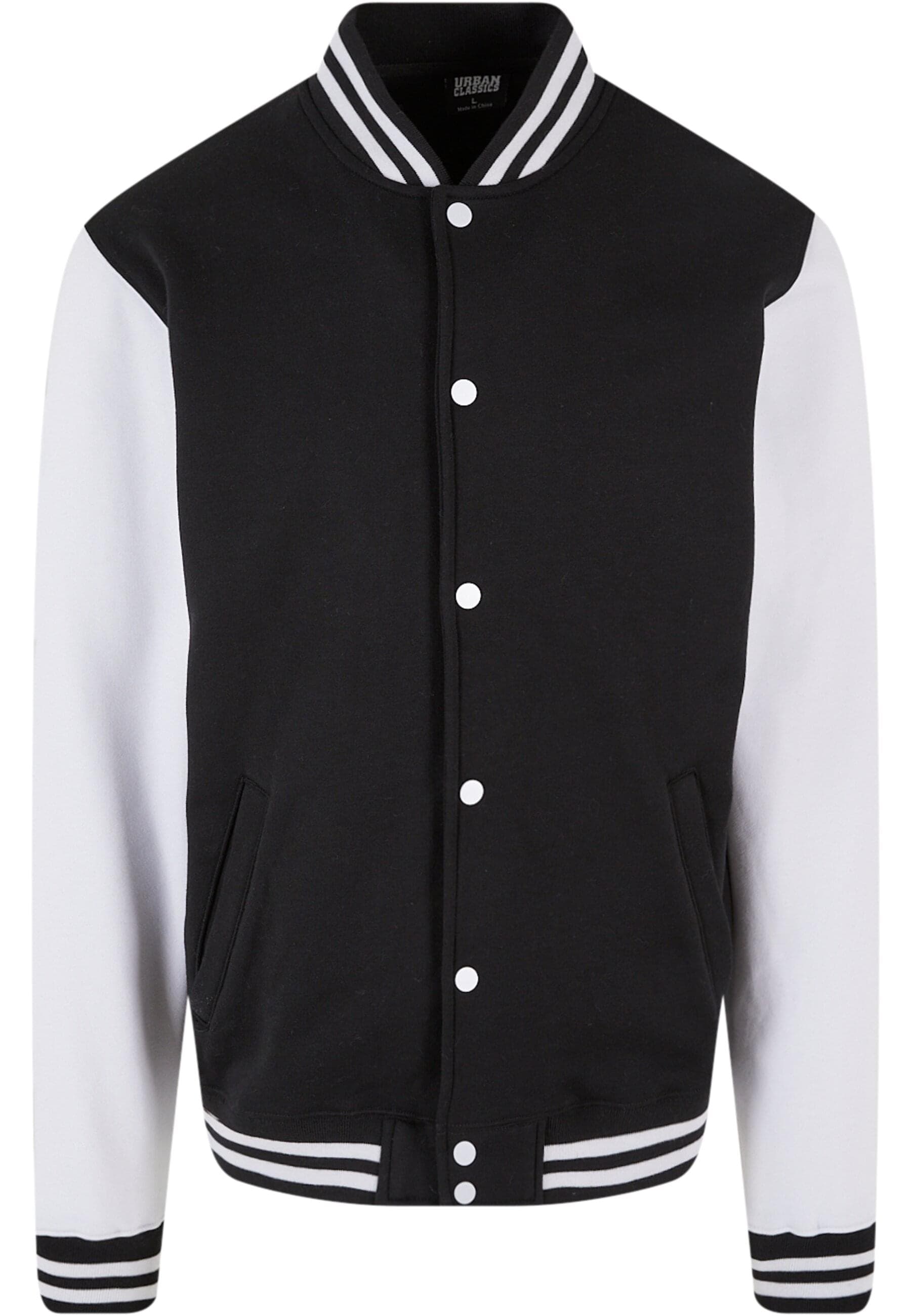 URBAN CLASSICS Outdoorjacke "Urban Classics Herren 2-tone College Sweatjacket" 1 Stk. tlg. ohne Kapuze von Urban Classics