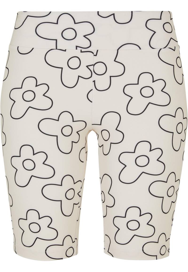 URBAN CLASSICS Radlerhose "Urban Classics Damen Ladies High Waist AOP Tech Cycle Shorts" von Urban Classics