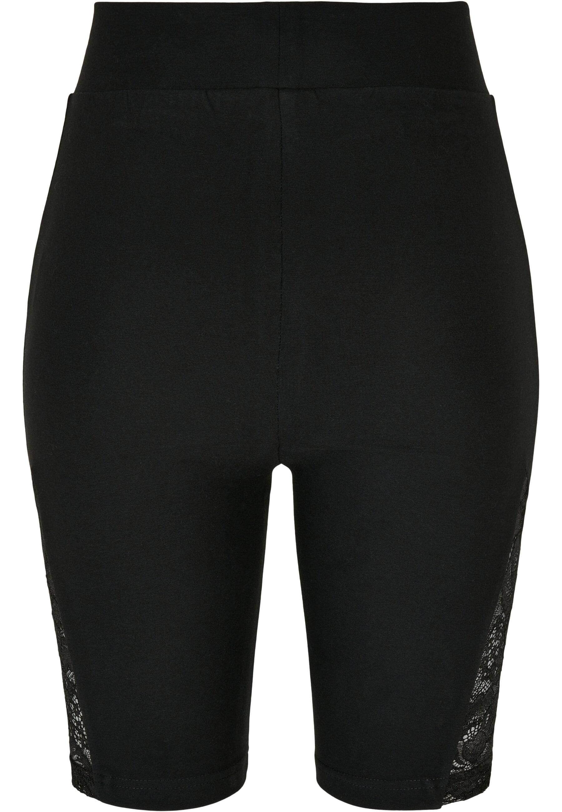 URBAN CLASSICS Radlerhose "Urban Classics Damen Ladies High Waist Lace Inset Cycle Shorts" von Urban Classics