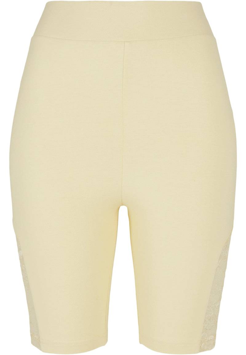 URBAN CLASSICS Radlerhose "Urban Classics Damen Ladies High Waist Lace Inset Cycle Shorts" von Urban Classics