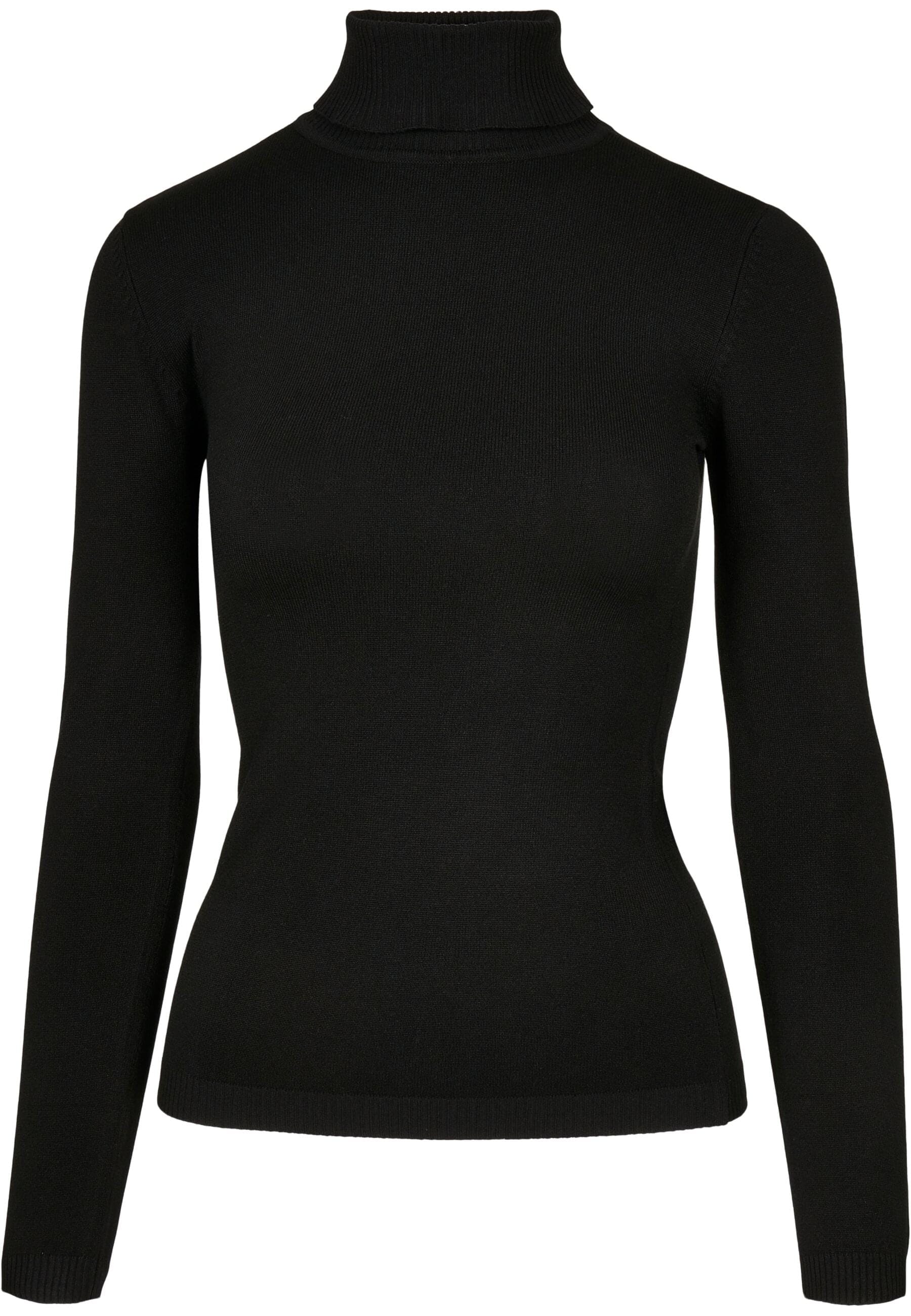 URBAN CLASSICS Rundhalspullover "Urban Classics Damen Ladies Basic Turtleneck Sweater" 1 Stk. von Urban Classics