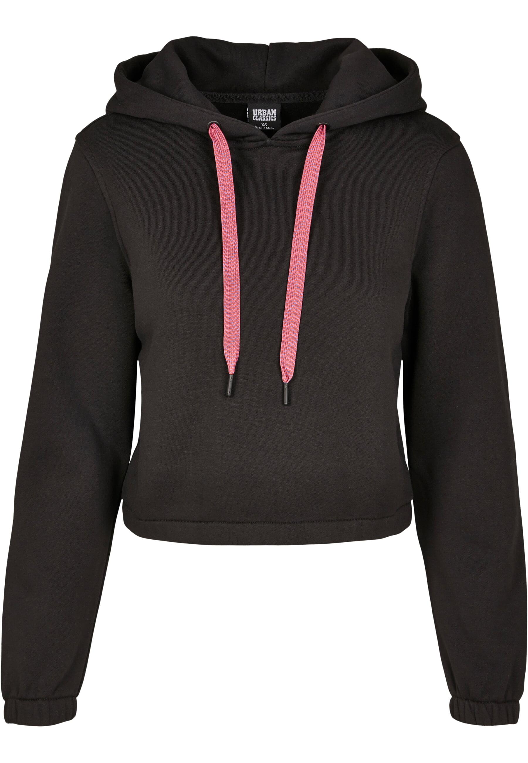 URBAN CLASSICS Rundhalspullover "Urban Classics Damen Ladies Contrast Drawstring Hoody" 1 Stk. von Urban Classics