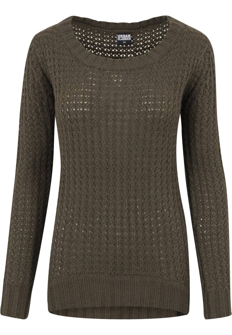 URBAN CLASSICS Rundhalspullover "Urban Classics Damen Ladies Long Wideneck Sweater", (1 tlg.) von Urban Classics