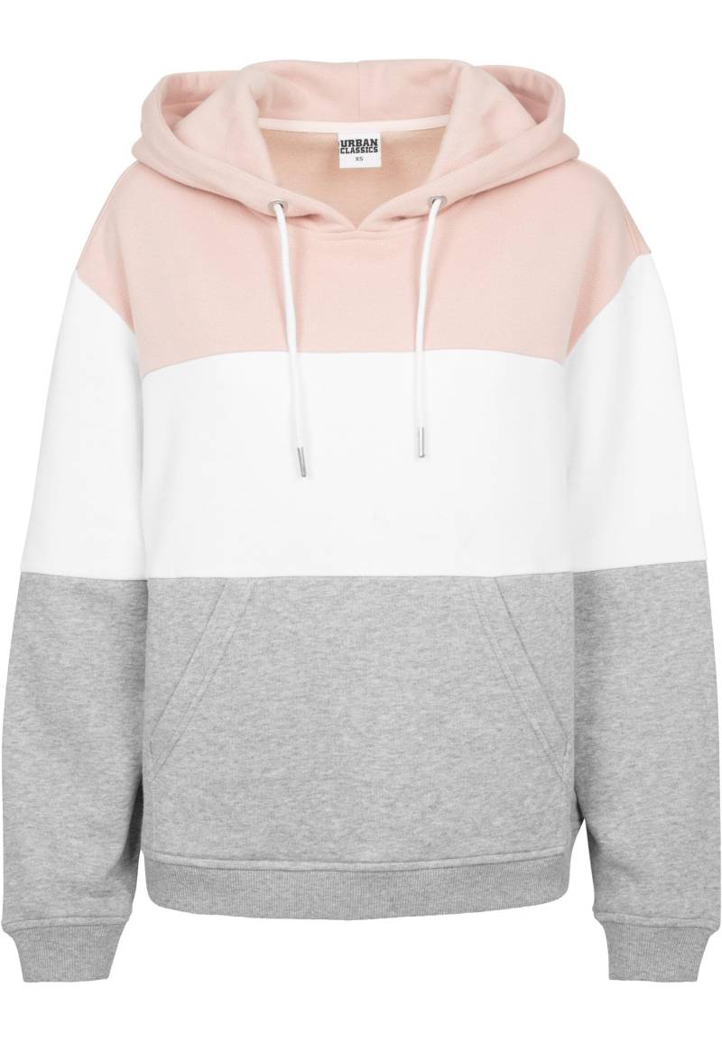 URBAN CLASSICS Rundhalspullover "Urban Classics Damen Ladies Oversize 3-Tone Hoody" 1 Stk. tlg. von Urban Classics