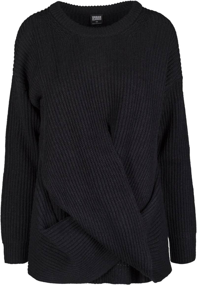 URBAN CLASSICS Rundhalspullover "Urban Classics Damen Ladies Wrapped Sweater" 1 Stk. von Urban Classics