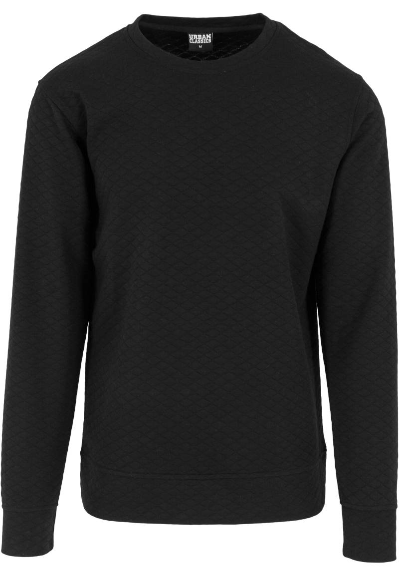 URBAN CLASSICS Rundhalspullover "Urban Classics Herren Diamond Quilt Crewneck", 1 Stk. von Urban Classics