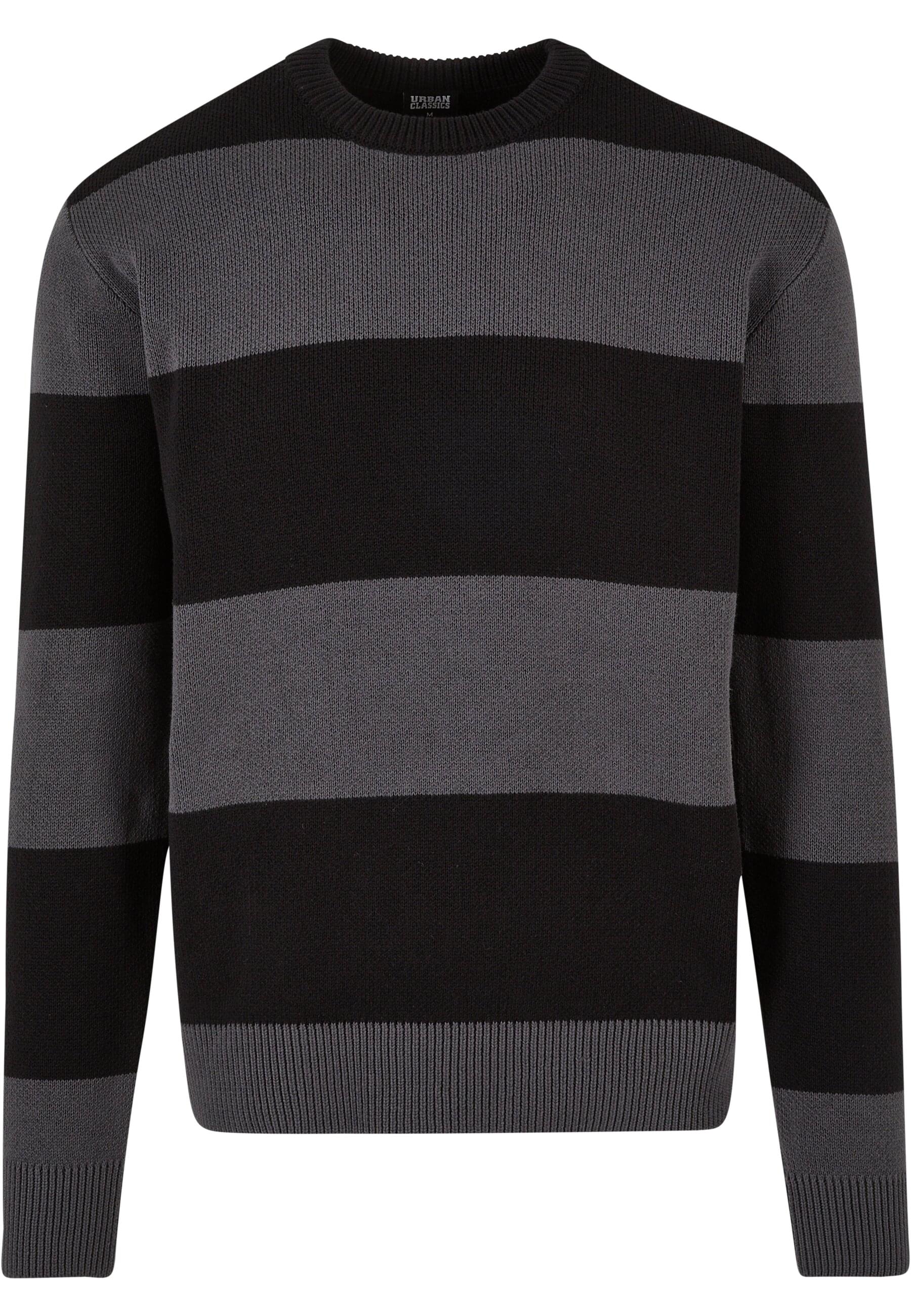 URBAN CLASSICS Rundhalspullover "Urban Classics Herren Heavy Oversized Striped Sweatshirt" 1 Stk. von Urban Classics