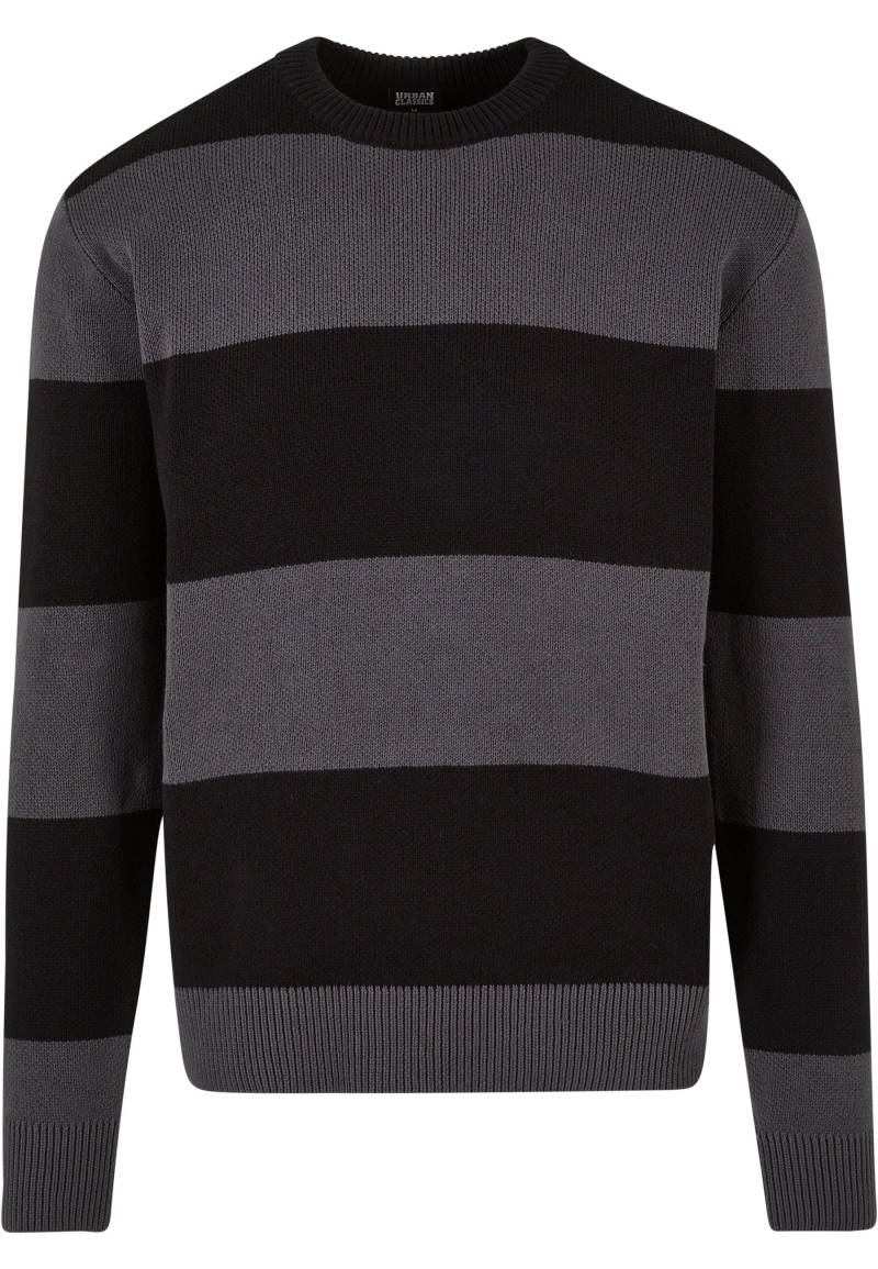 URBAN CLASSICS Rundhalspullover "Urban Classics Herren Heavy Oversized Striped Sweatshirt" 1 Stk. von Urban Classics