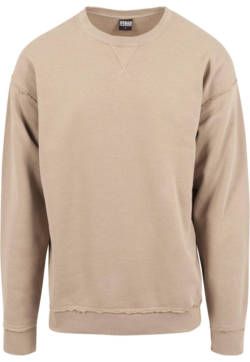 URBAN CLASSICS Rundhalspullover "Urban Classics Herren Oversized Open Edge Crew" 1 Stk. von Urban Classics